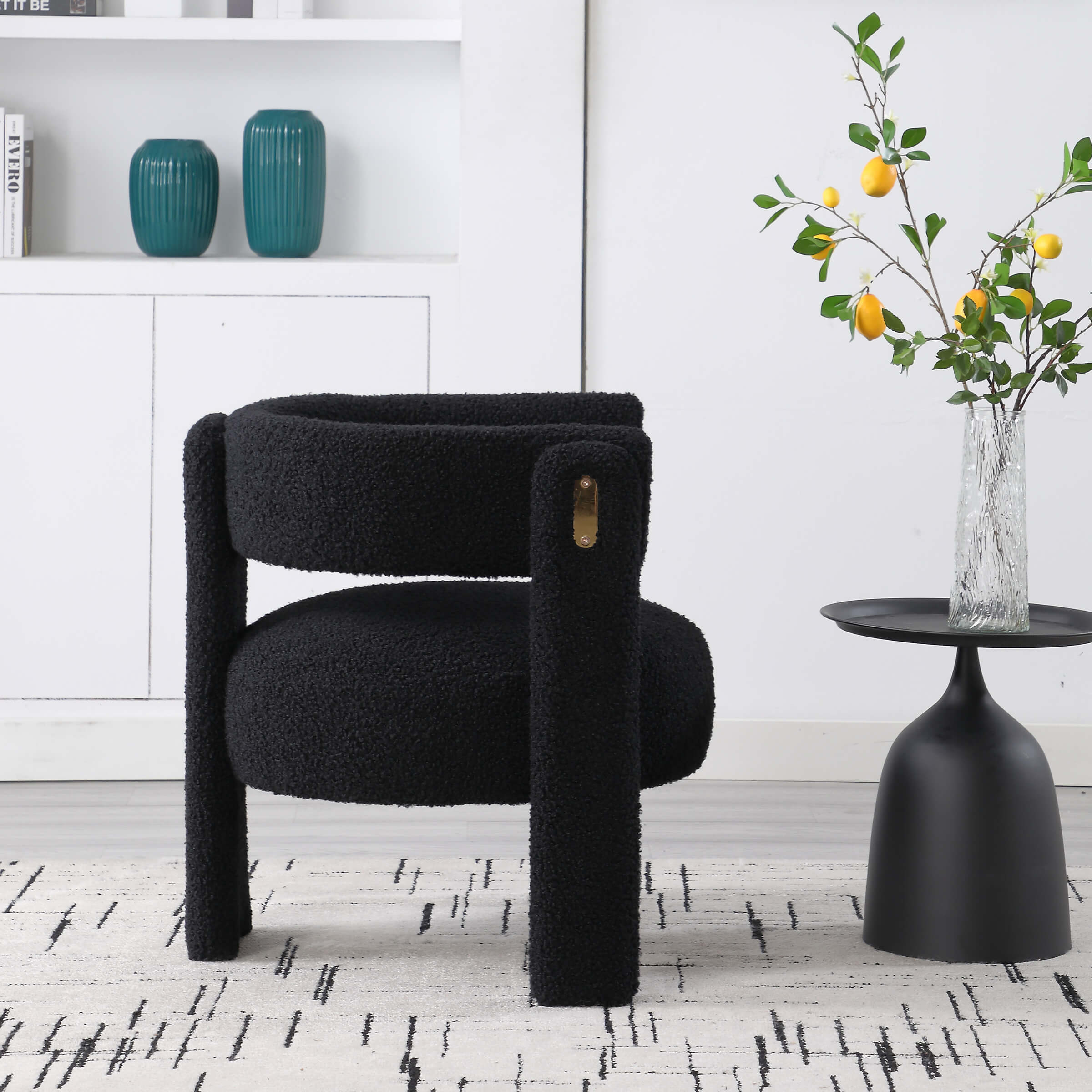 CHICAURA Barrel Open Back Accent Chair 1 PCS - 3974AC