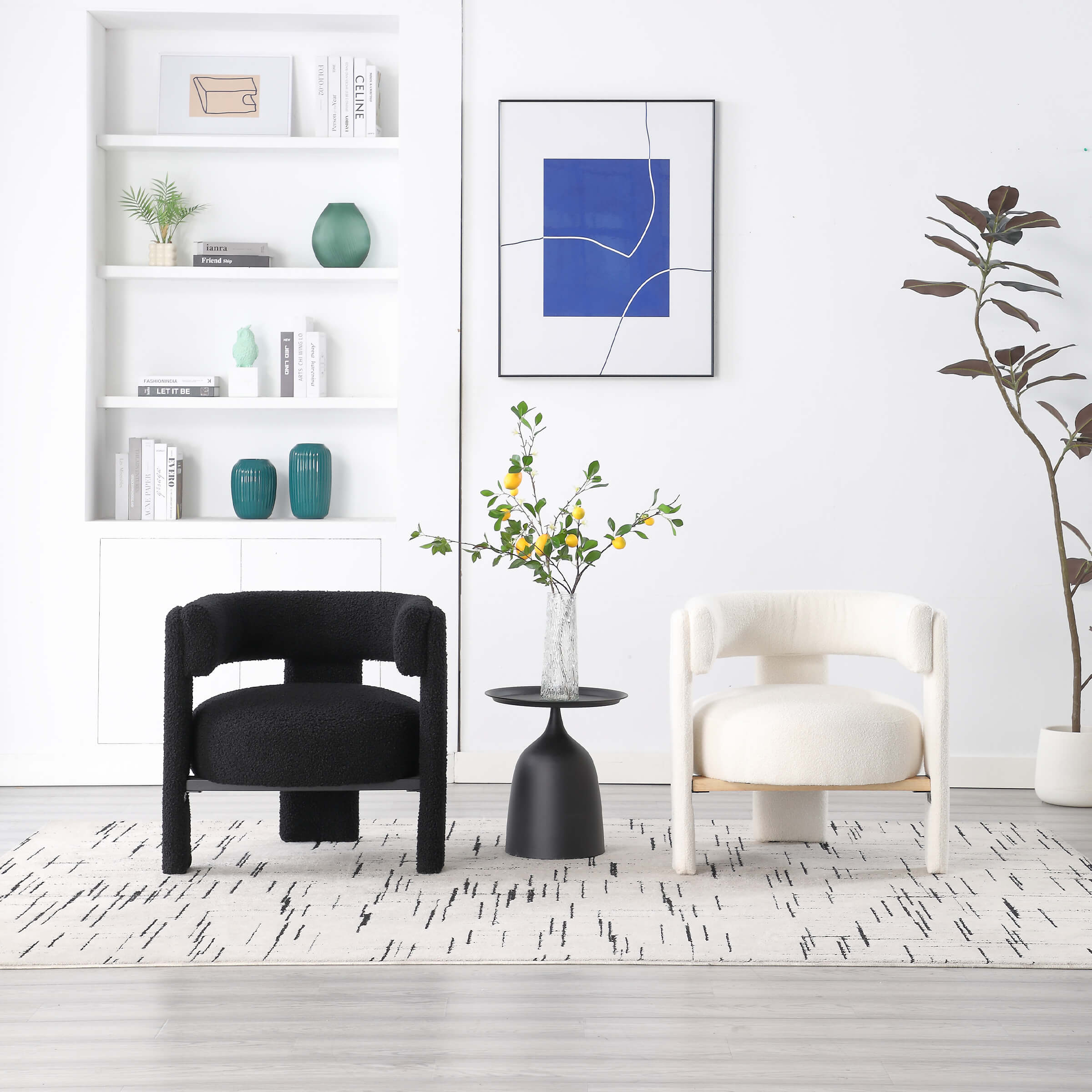 CHICAURA Barrel Open Back Accent Chair 1 PCS - 3974AC