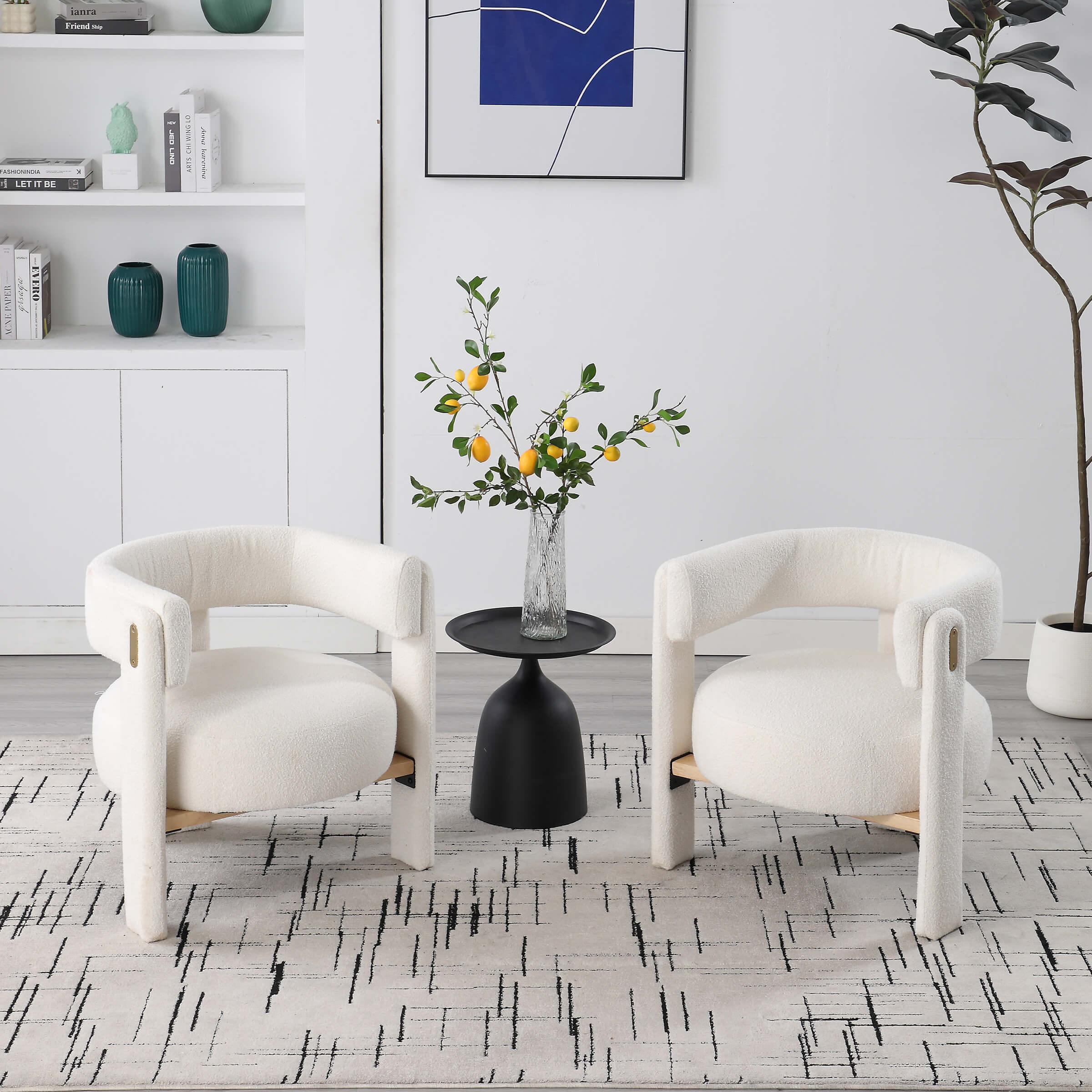 CHICAURA Barrel Open Back Accent Chair 1 PCS - 3974AC