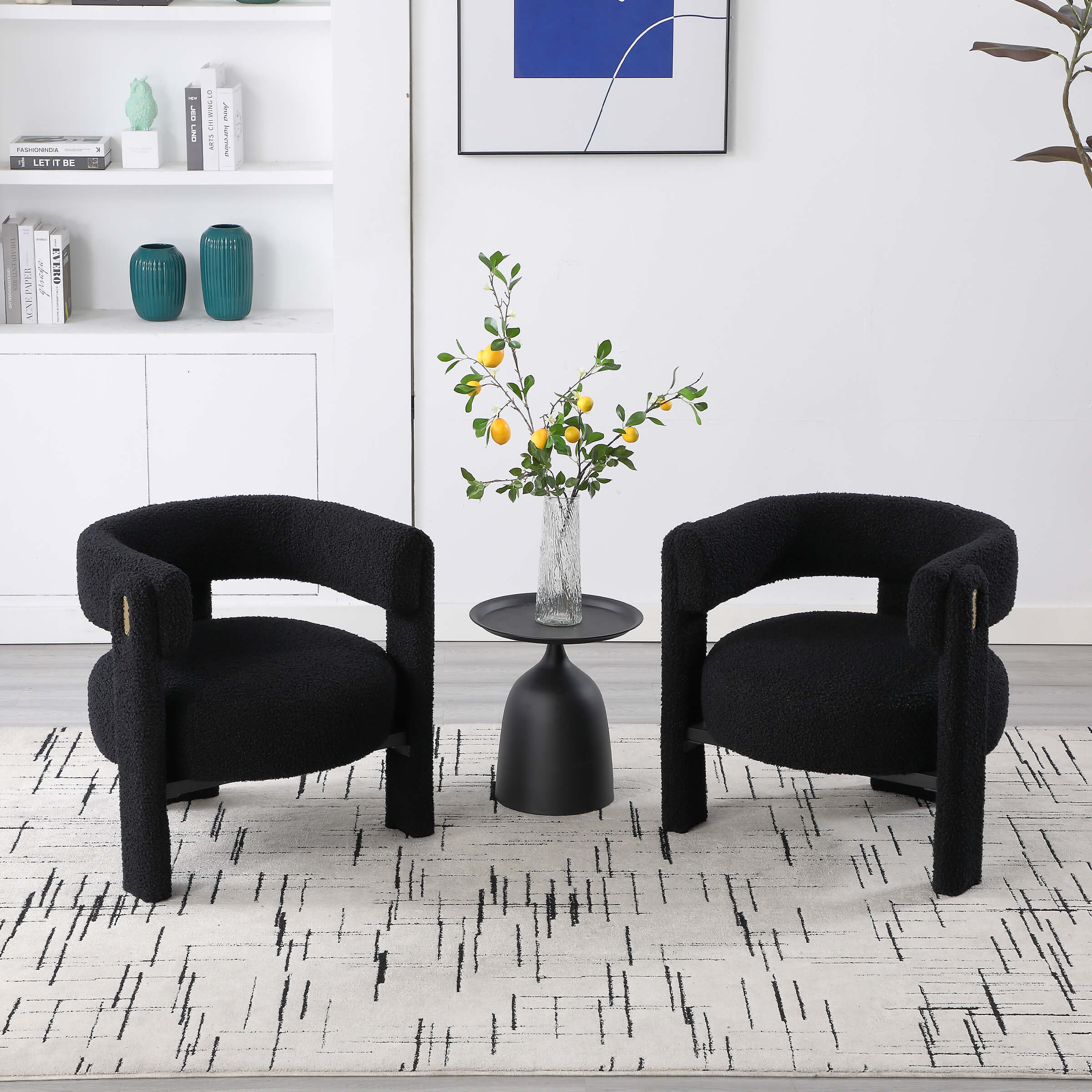 CHICAURA Barrel Open Back Accent Chair 1 PCS - 3974AC