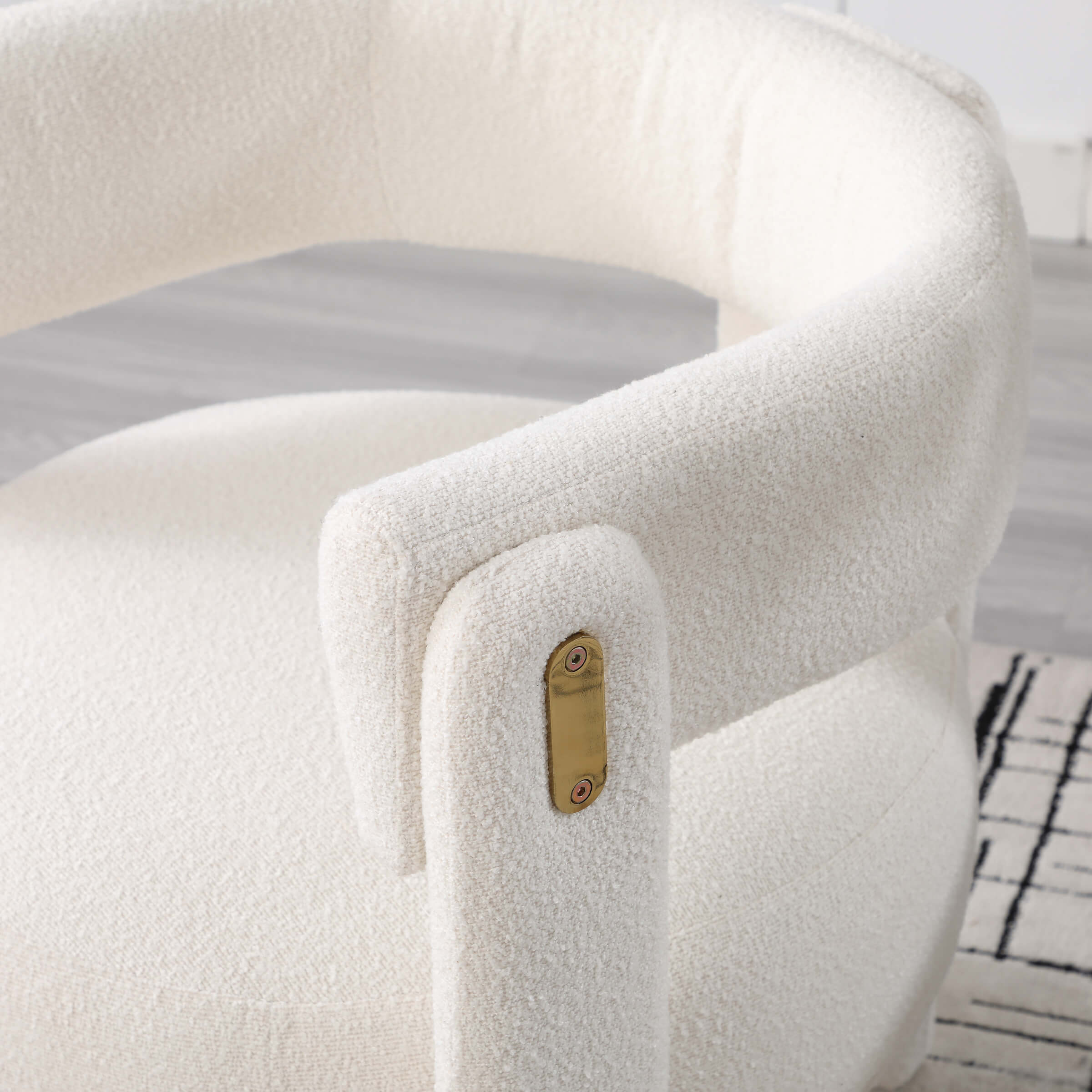 CHICAURA Barrel Open Back Accent Chair 1 PCS - 3974AC