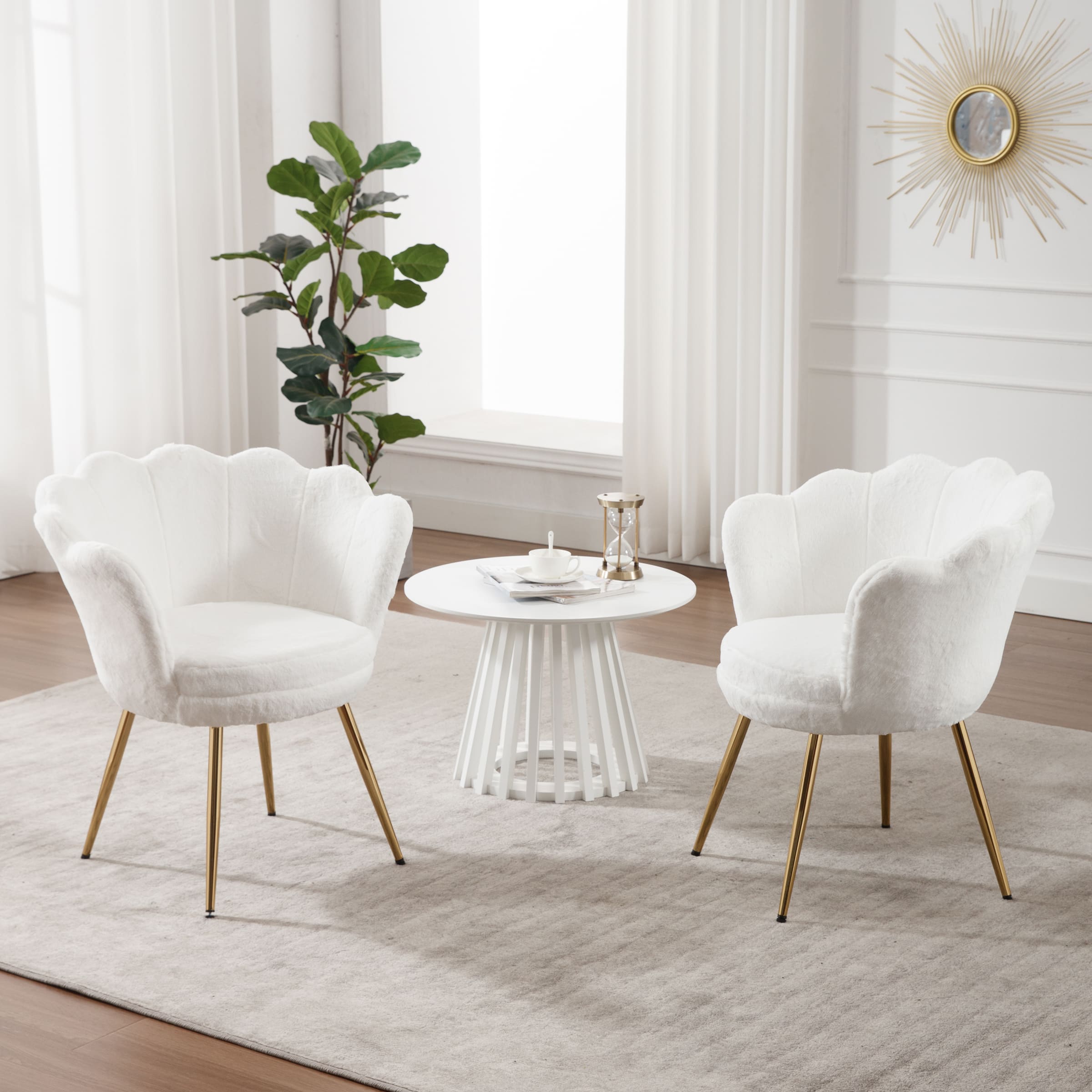 CHICAURA Modern Seashell Accent Chair 1 PCS - 1342AC