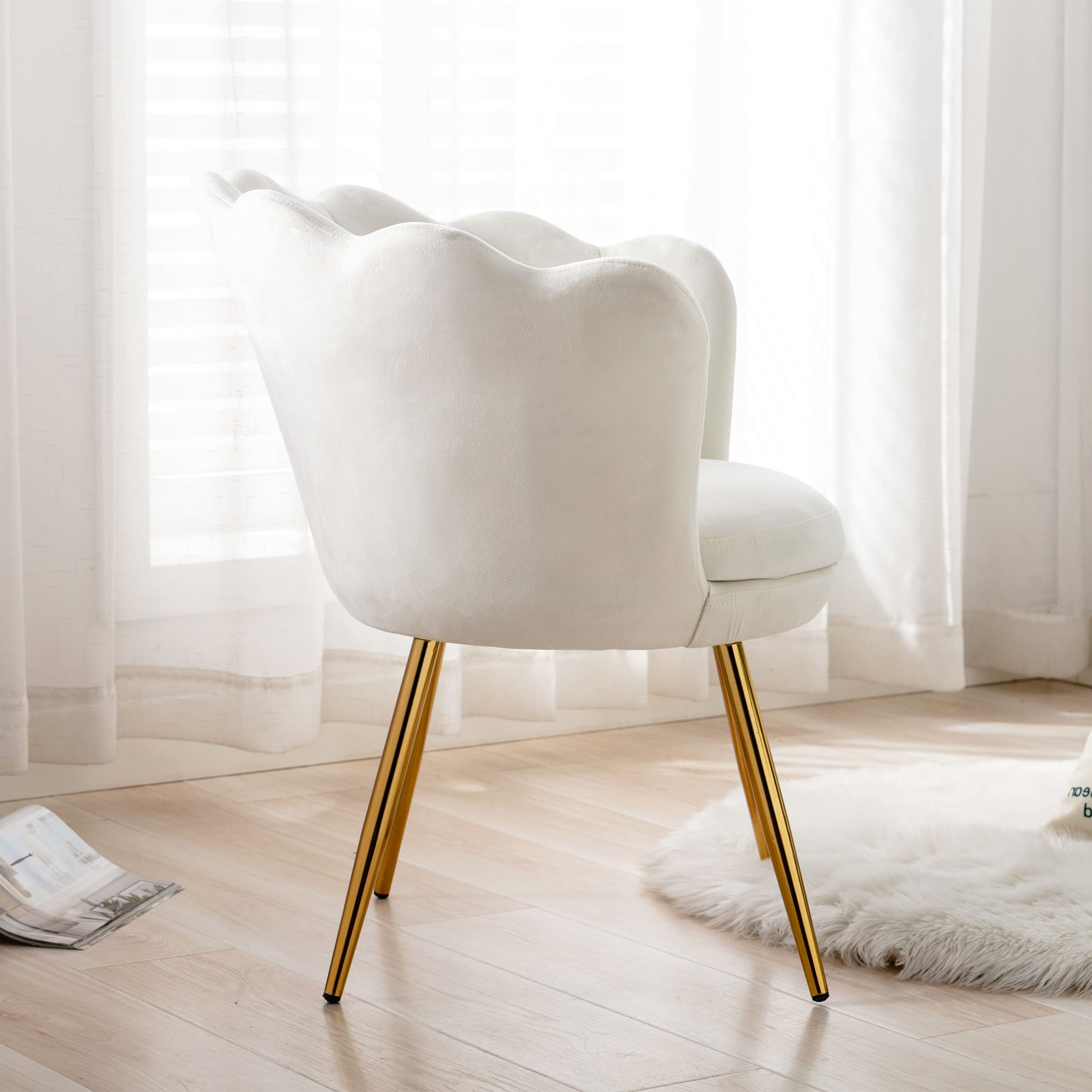 CHICAURA Modern Seashell Accent Chair 1 PCS - 1342AC