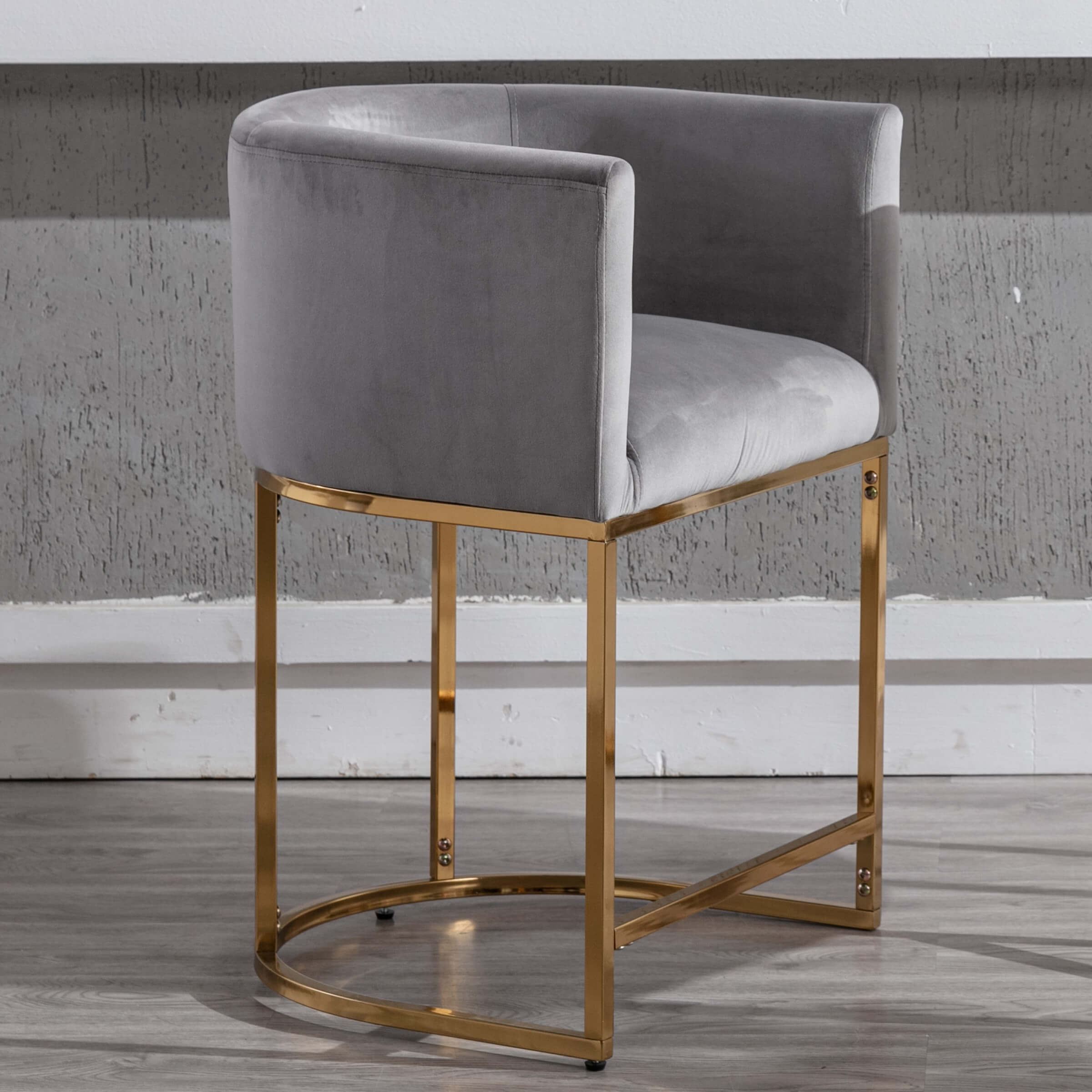 CHICAURA 24"H-32"H Metal Frame Counter Stool 1 PCS - 5690