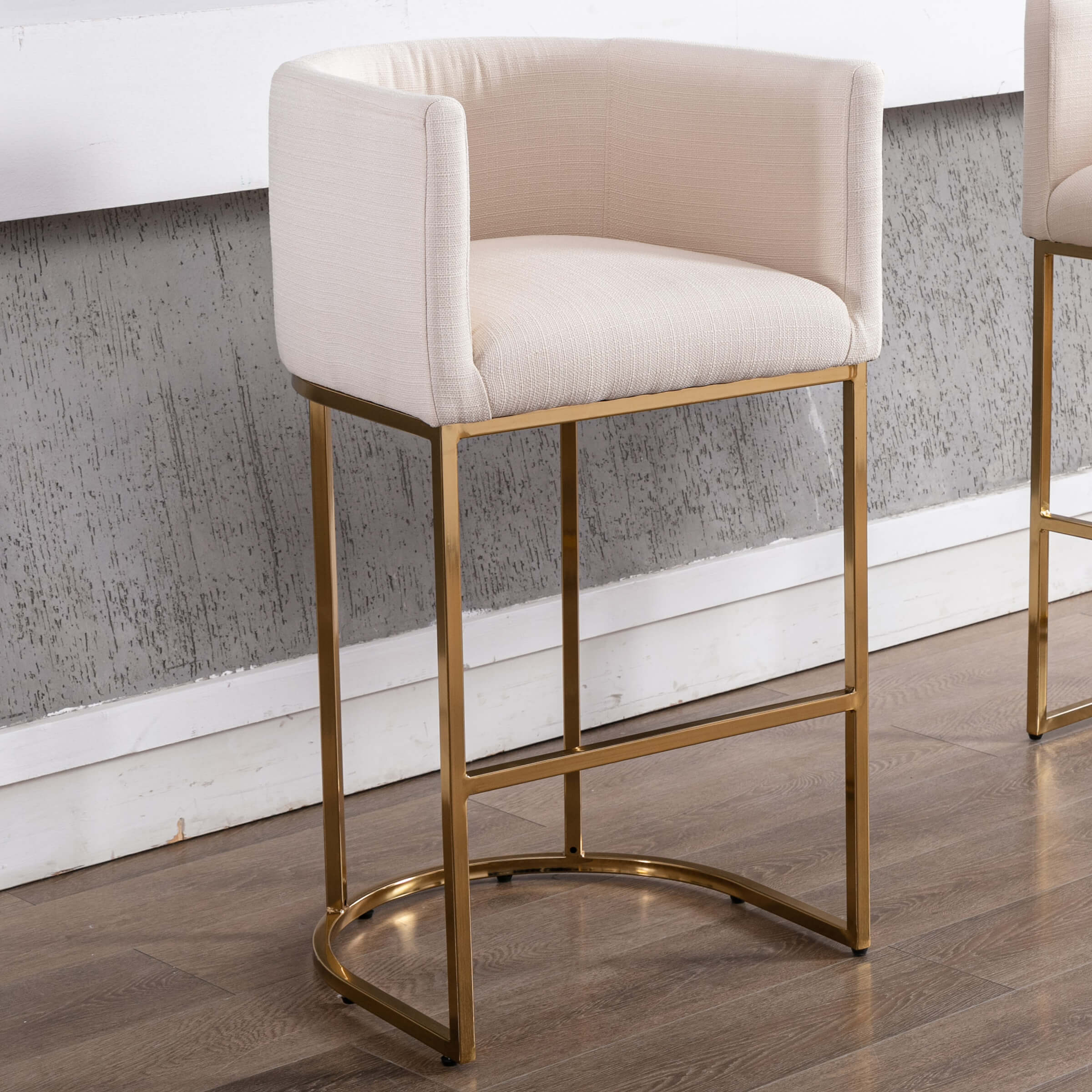 CHICAURA 24"H-32"H Metal Frame Counter Stool 1 PCS - 5690