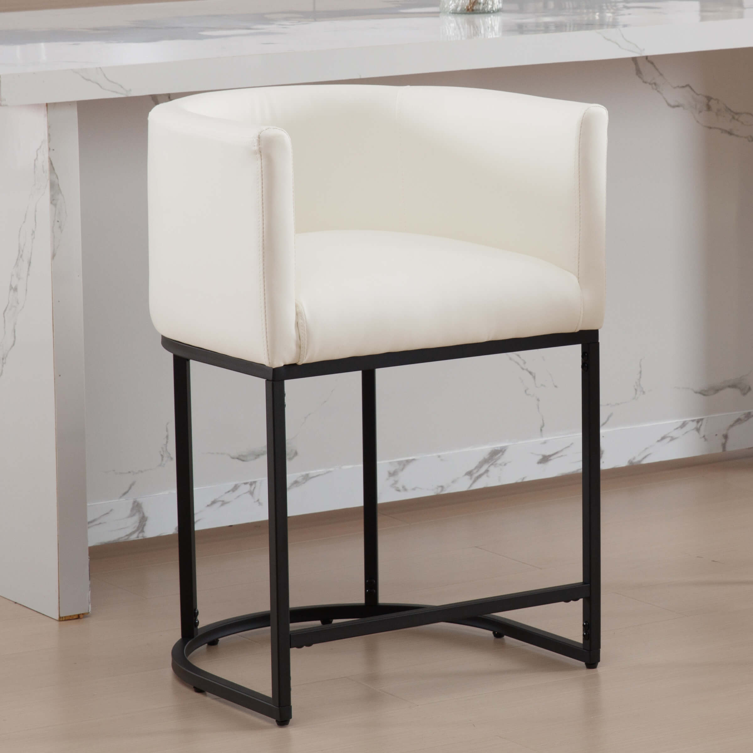 CHICAURA 24"H-32"H Metal Frame Counter Stool 1 PCS - 5690