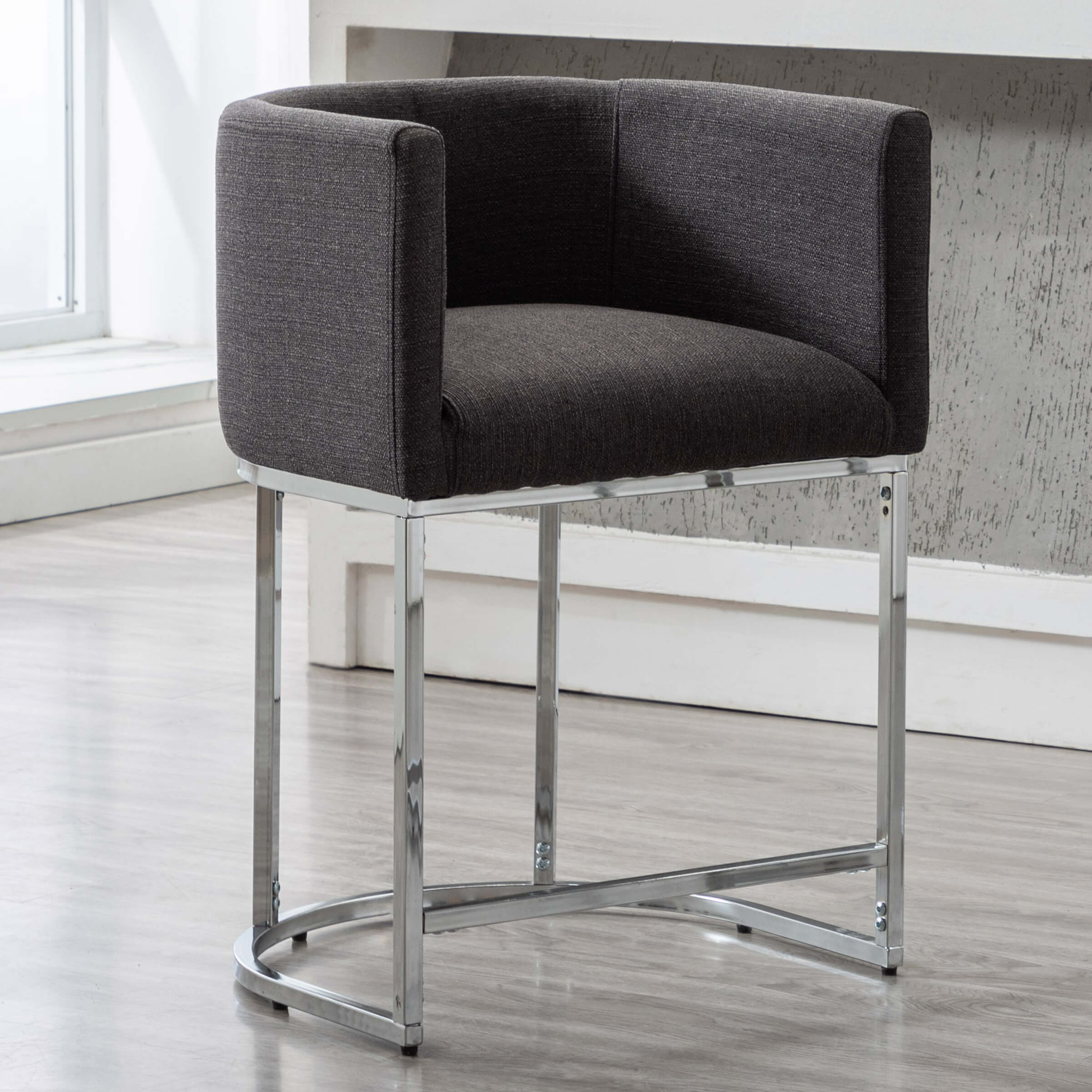 CHICAURA 24"H-32"H Metal Frame Counter Stool 1 PCS - 5690