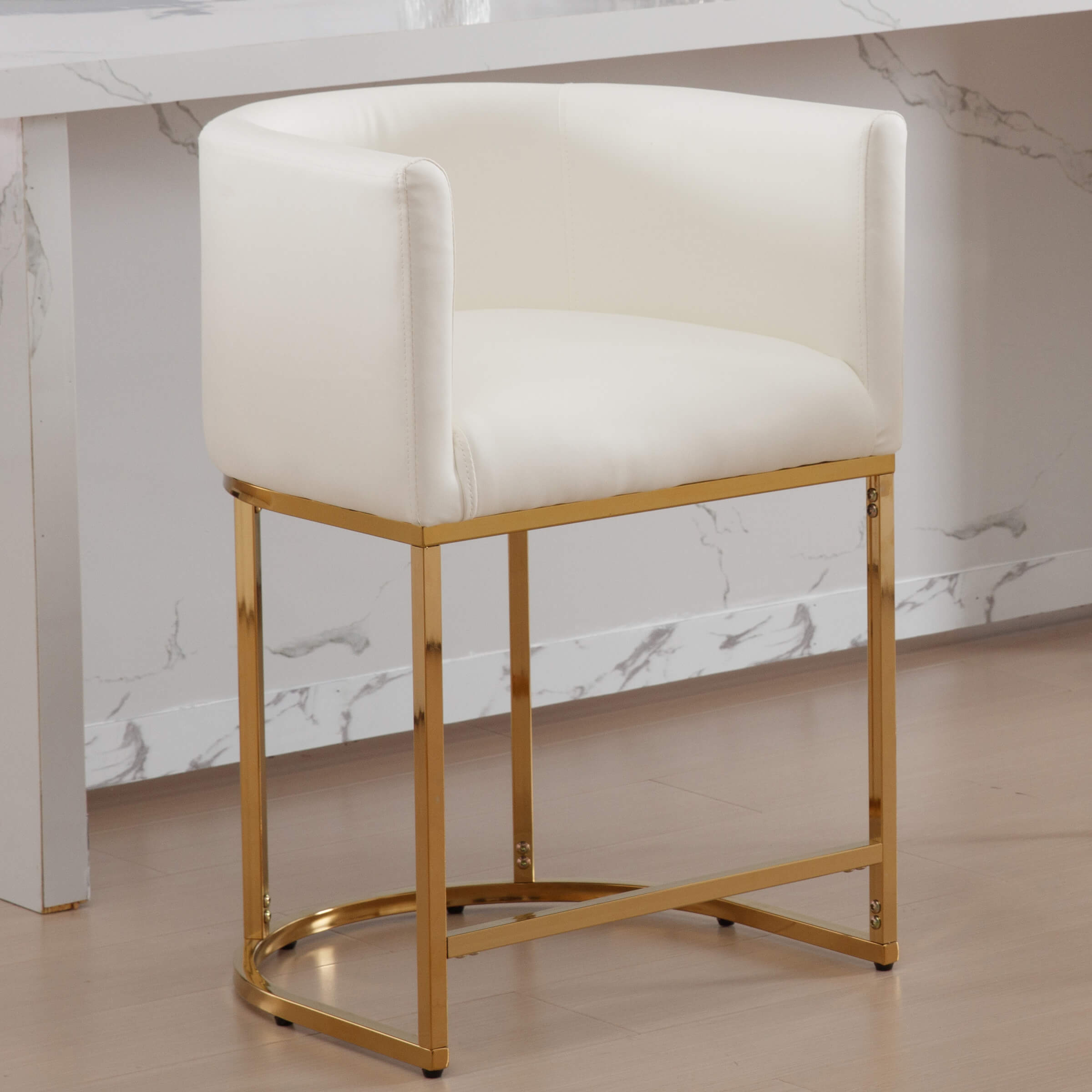 CHICAURA 24"H-32"H Metal Frame Counter Stool 1 PCS - 5690