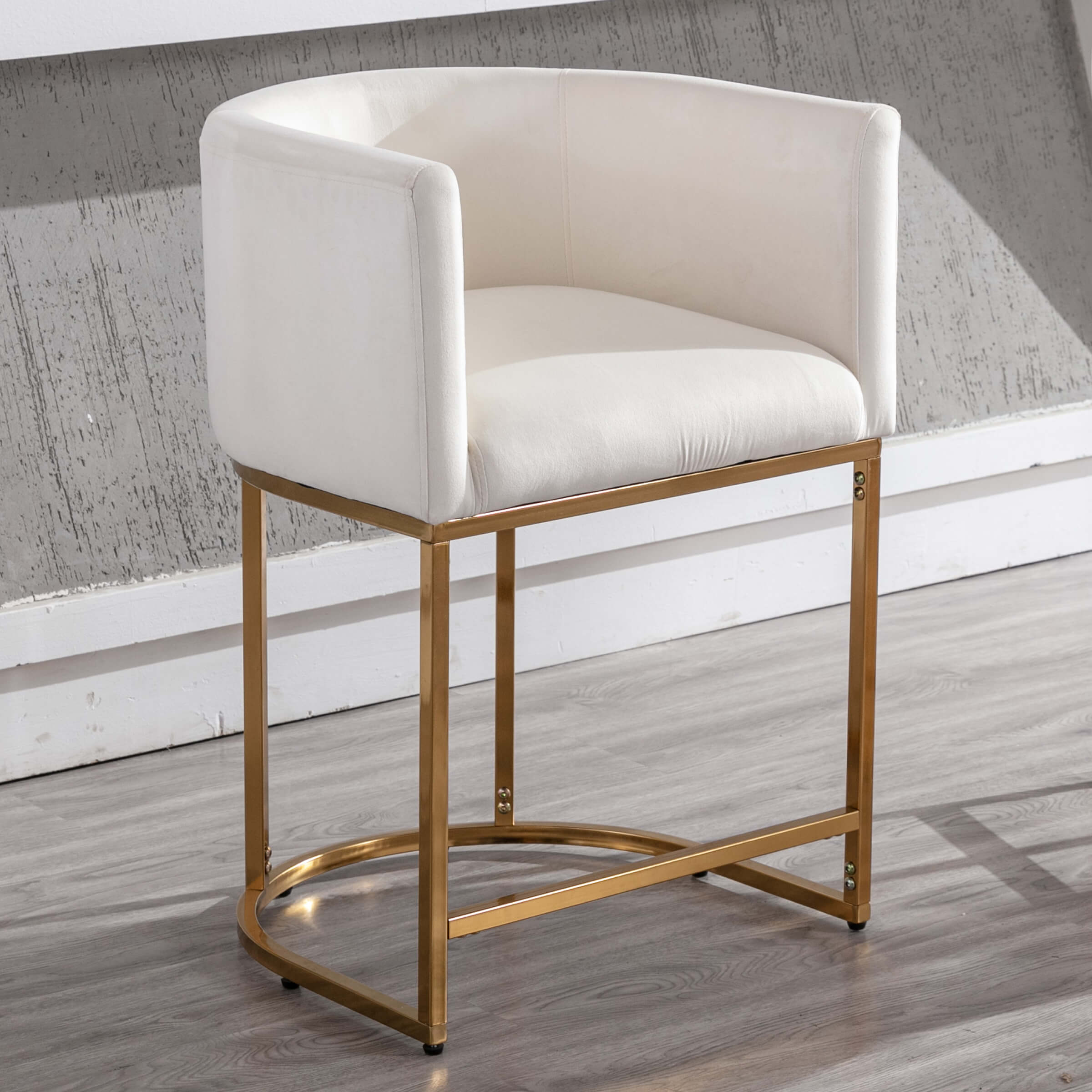 CHICAURA 24"H-32"H Metal Frame Counter Stool 1 PCS - 5690