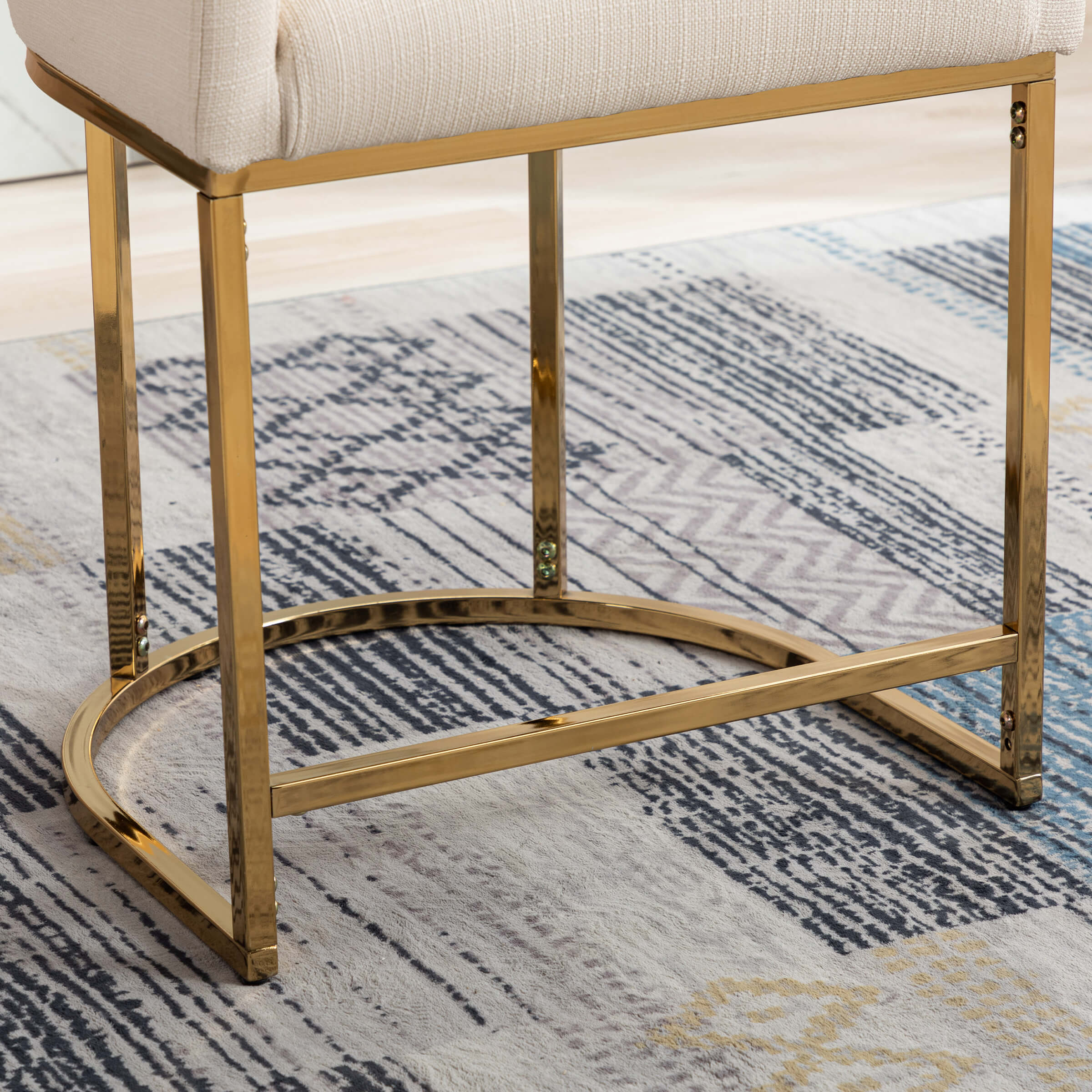 CHICAURA 24"H-32"H Metal Frame Counter Stool 1 PCS - 5690