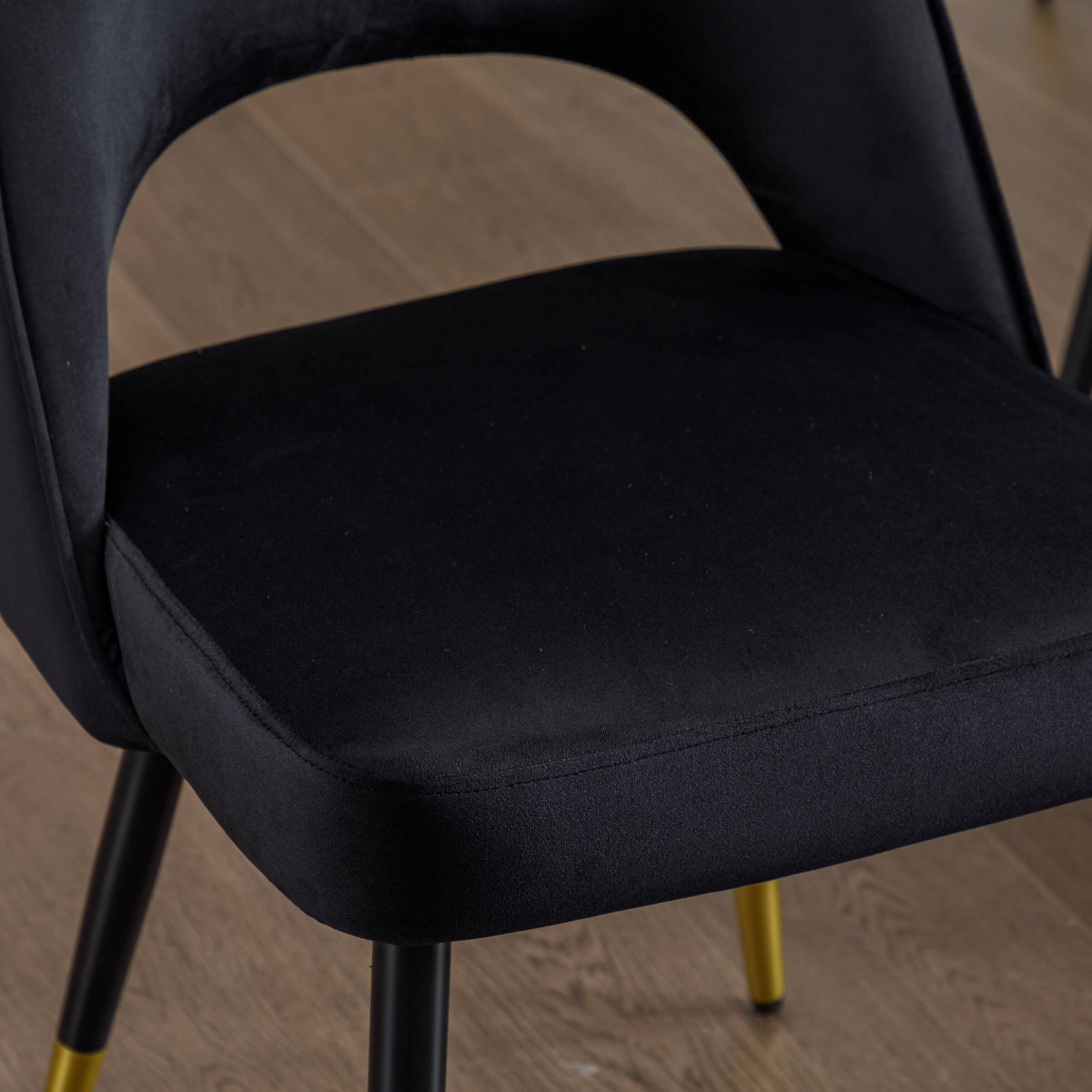 CHICAURA Modern Cut-Out Armless Dining Chairs Set of 2 - 3058DC