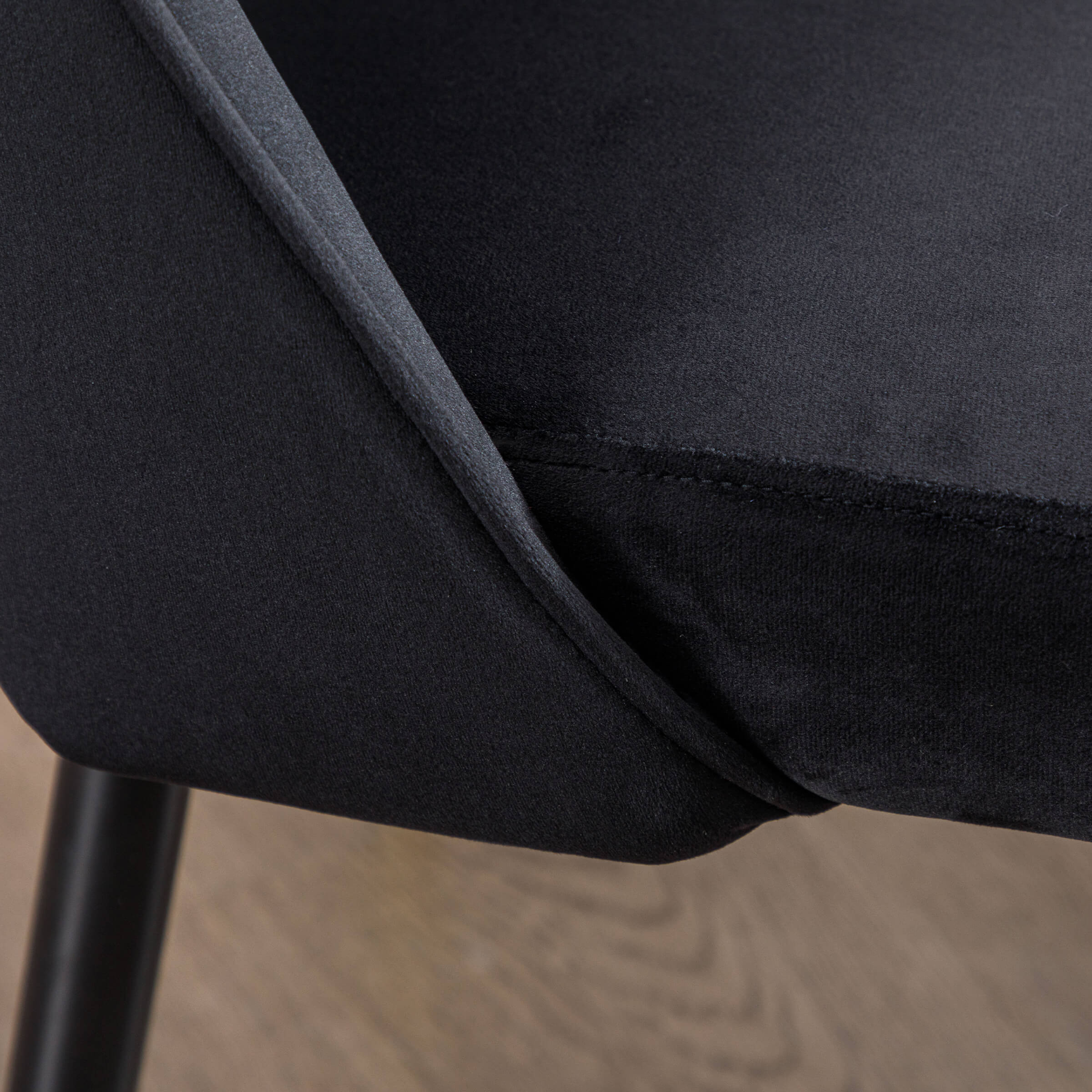 CHICAURA Modern Cut-Out Armless Dining Chairs Set of 2 - 3058DC