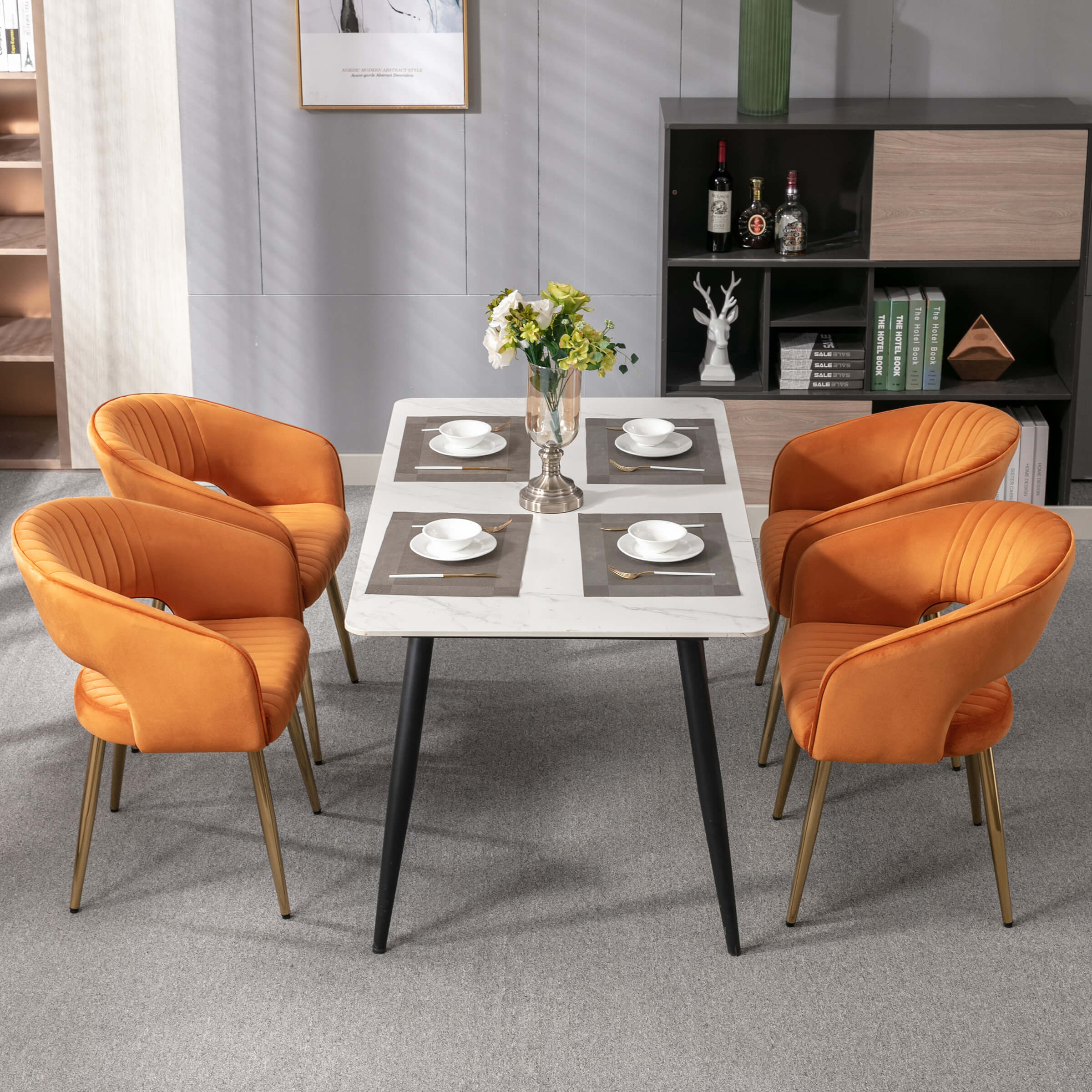 CHICAURA Modern Dining Chairs Set of 2 - 3059DC