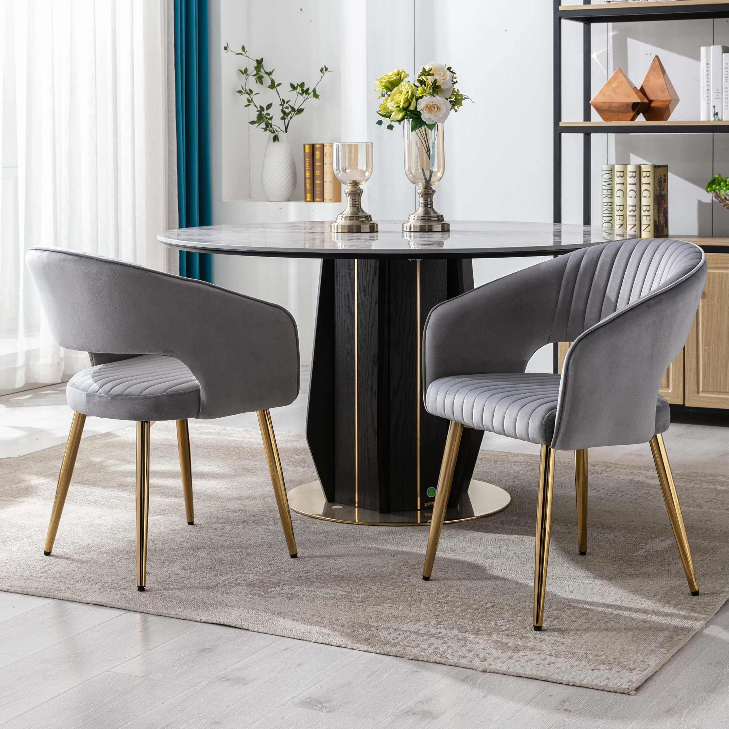 CHICAURA Modern Dining Chairs Set of 2 - 3059DC