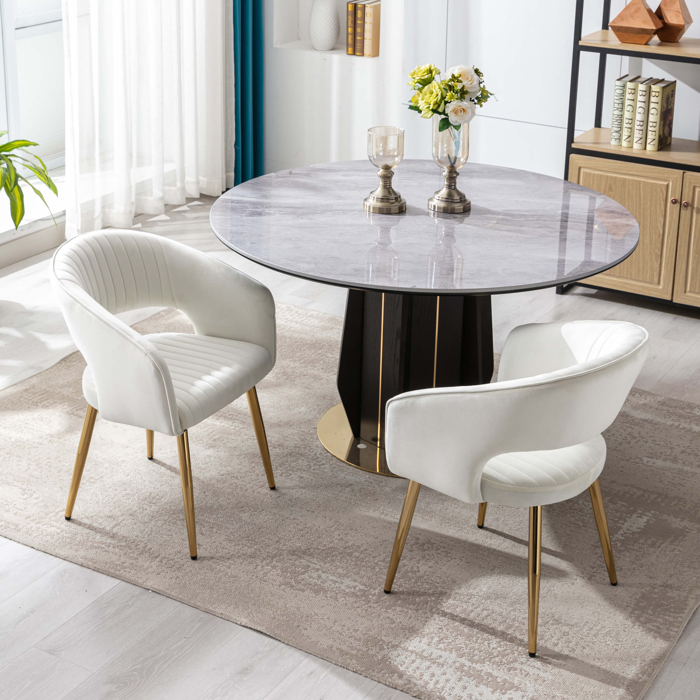 CHICAURA Modern Dining Chairs Set of 2 - 3059DC