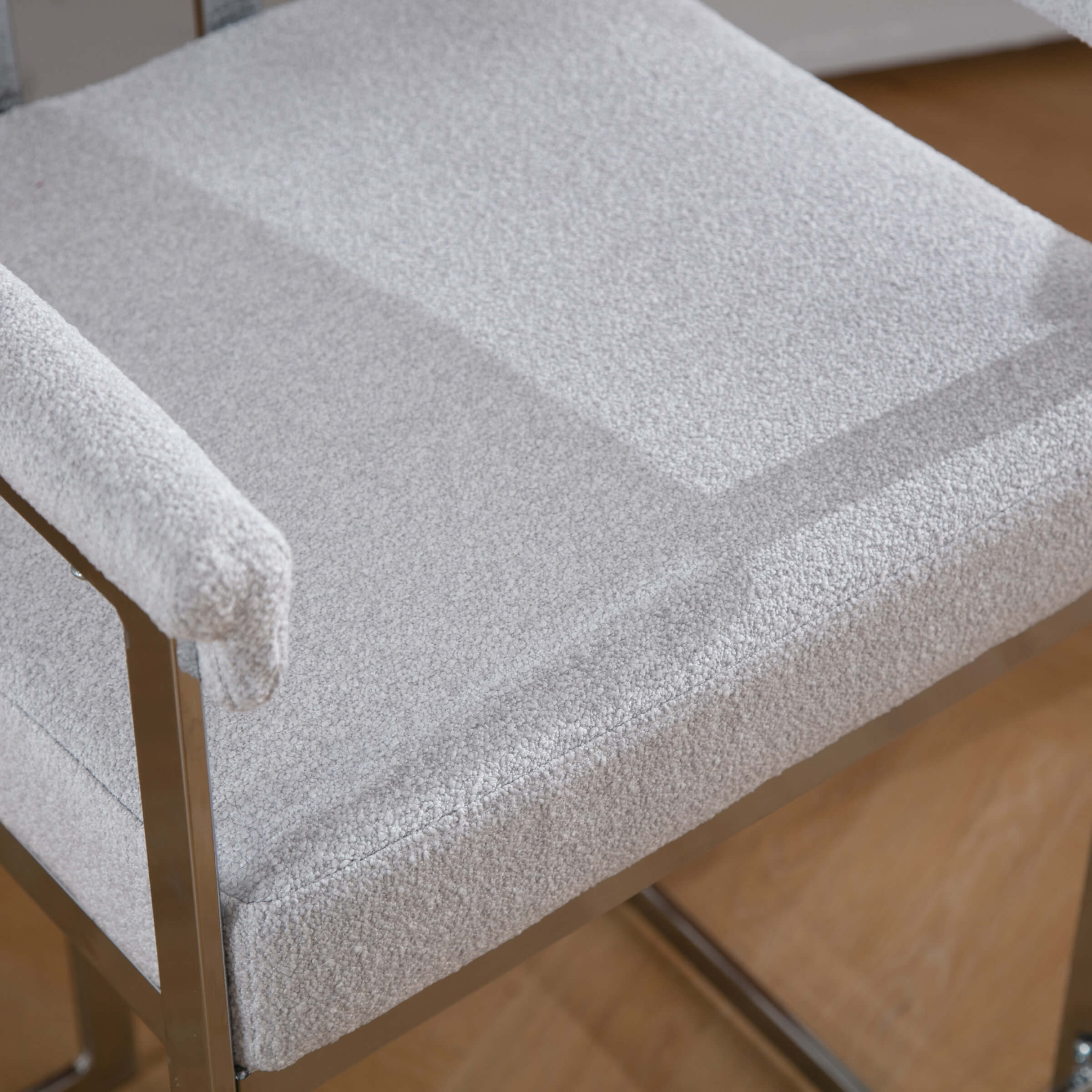 CHICAURA 26" Modern Metal Finish Counter Stools Set of 2 - 1010CS