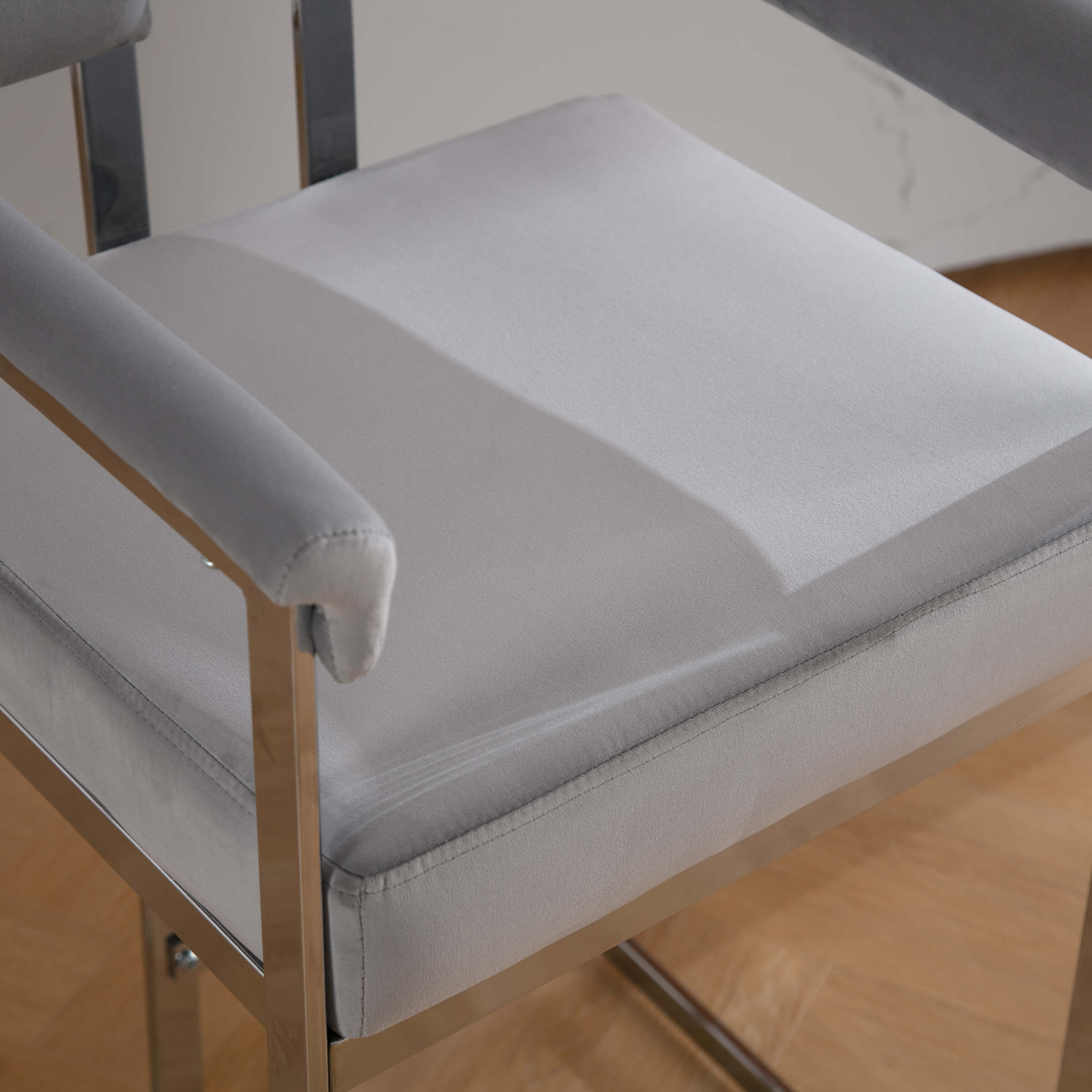 CHICAURA 26" Modern Metal Finish Counter Stools Set of 2 - 1010CS