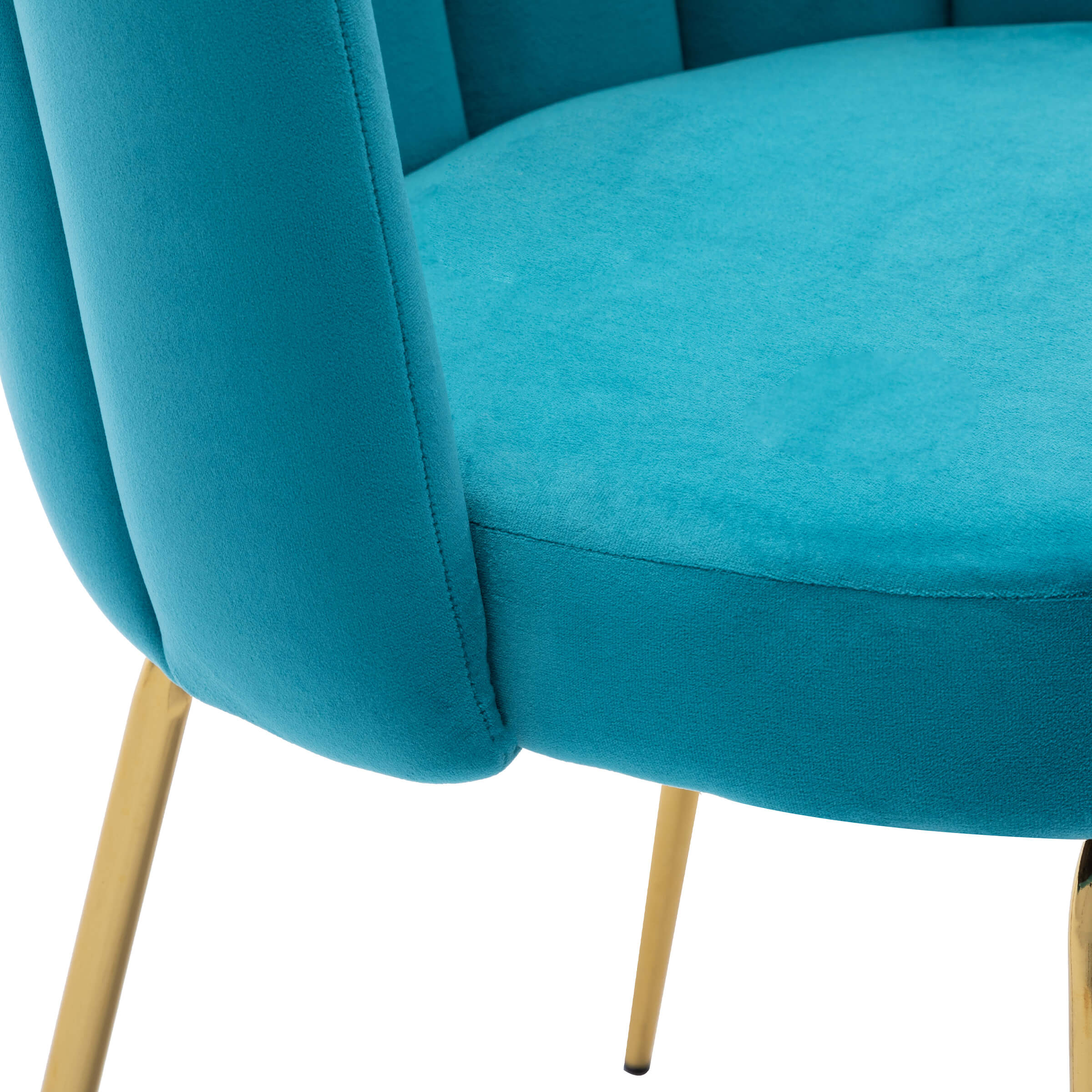 CHICAURA Modern Metal Legs Dining Chairs Set of 2 - 9029DC