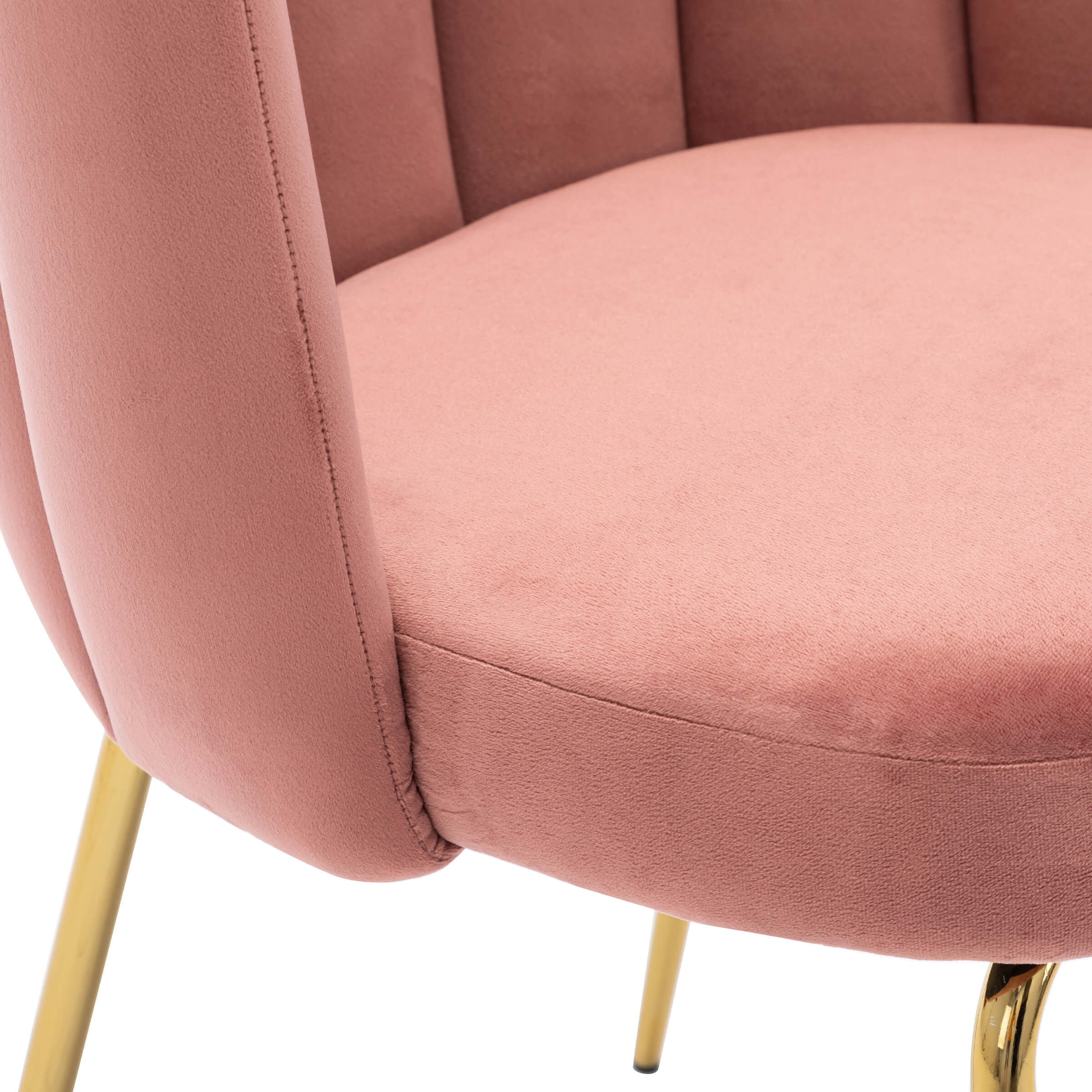 CHICAURA Modern Metal Legs Dining Chairs Set of 2 - 9029DC