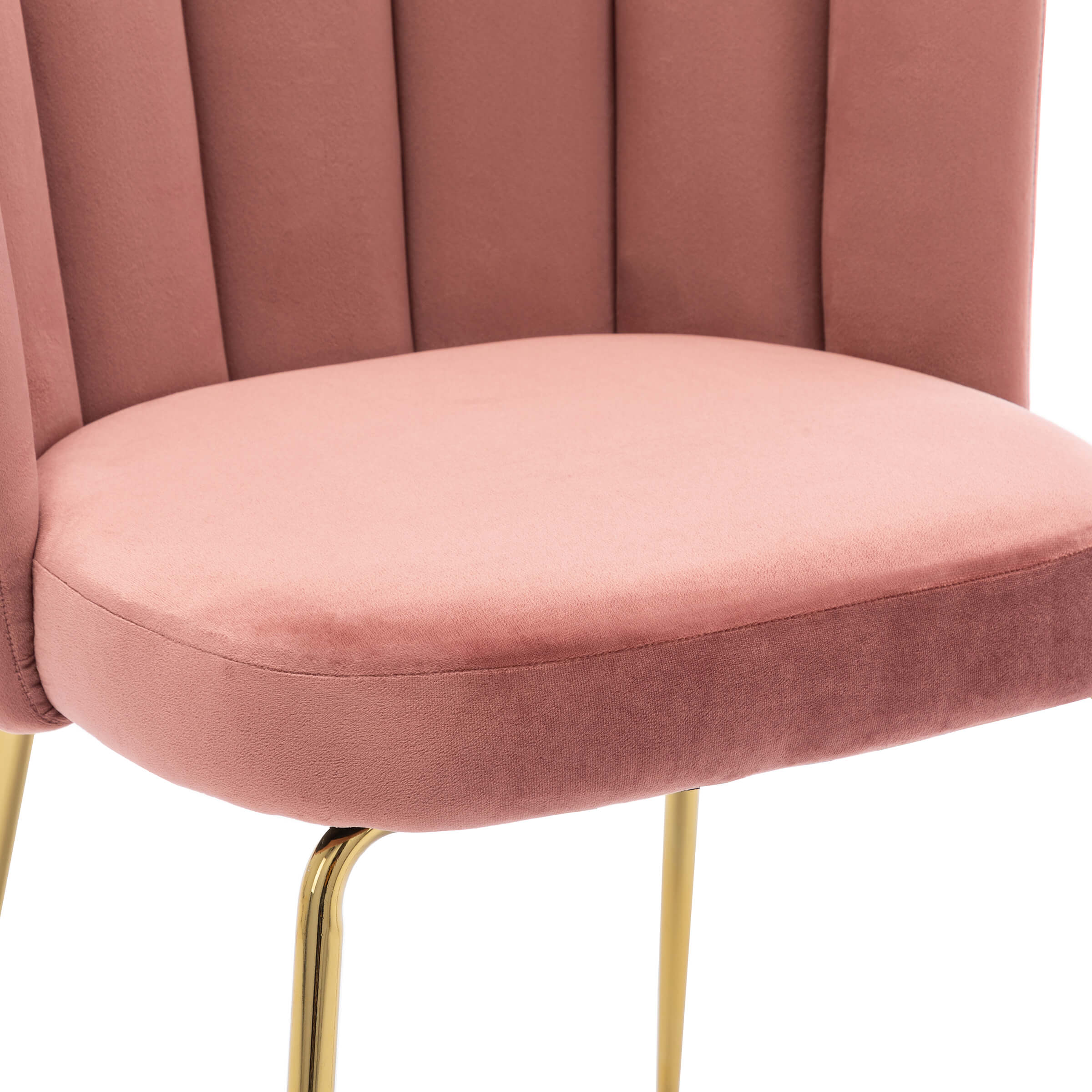 CHICAURA Modern Metal Legs Dining Chairs Set of 2 - 9029DC