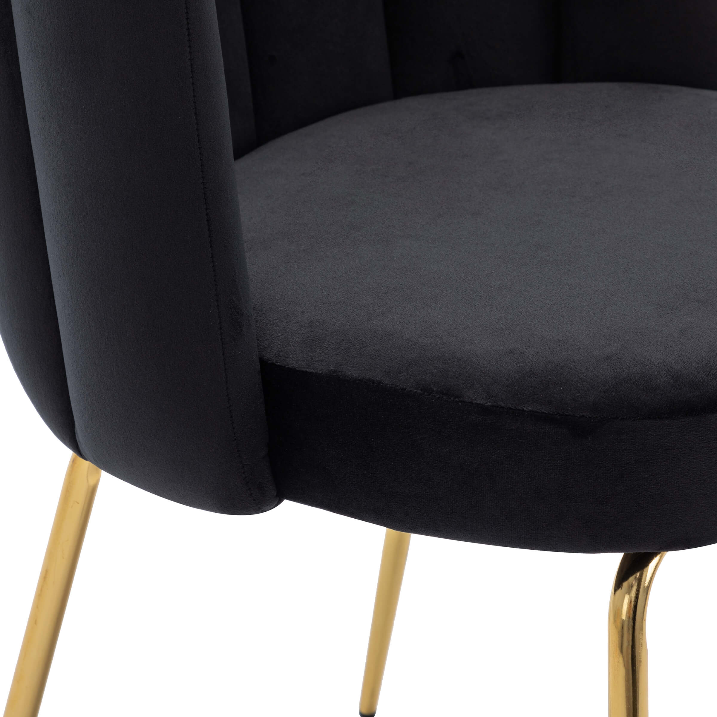 CHICAURA Modern Metal Legs Dining Chairs Set of 2 - 9029DC