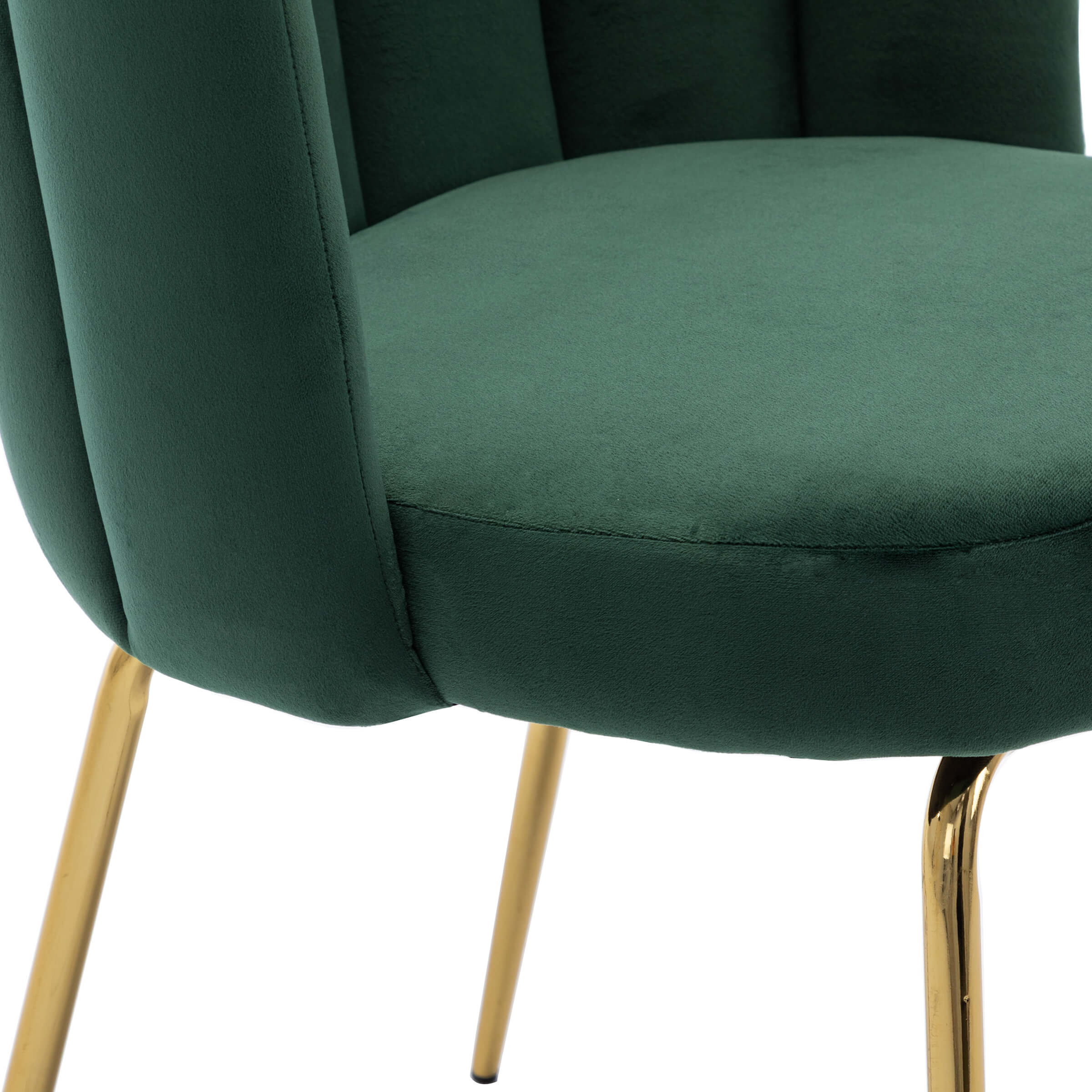 CHICAURA Modern Metal Legs Dining Chairs Set of 2 - 9029DC