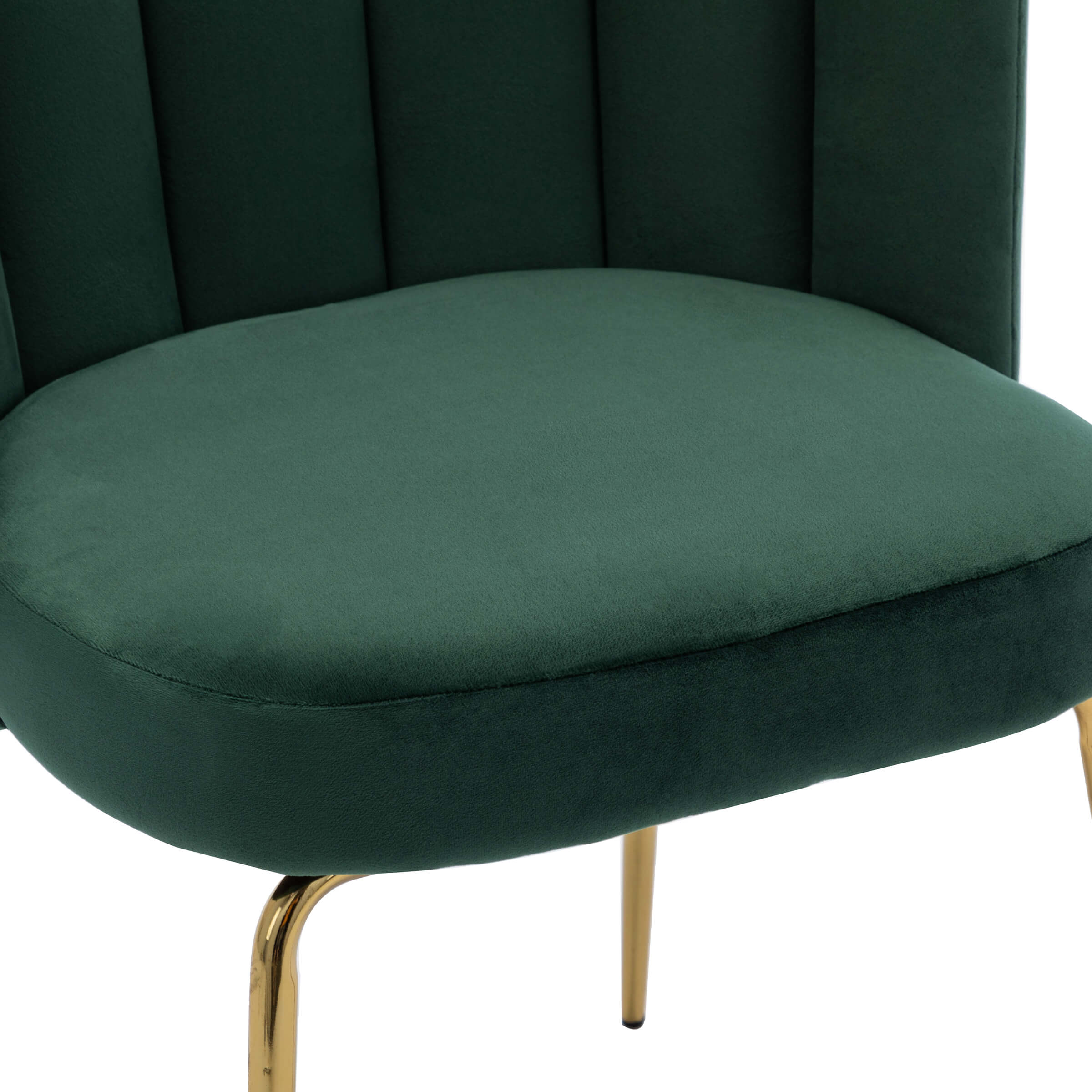 CHICAURA Modern Metal Legs Dining Chairs Set of 2 - 9029DC