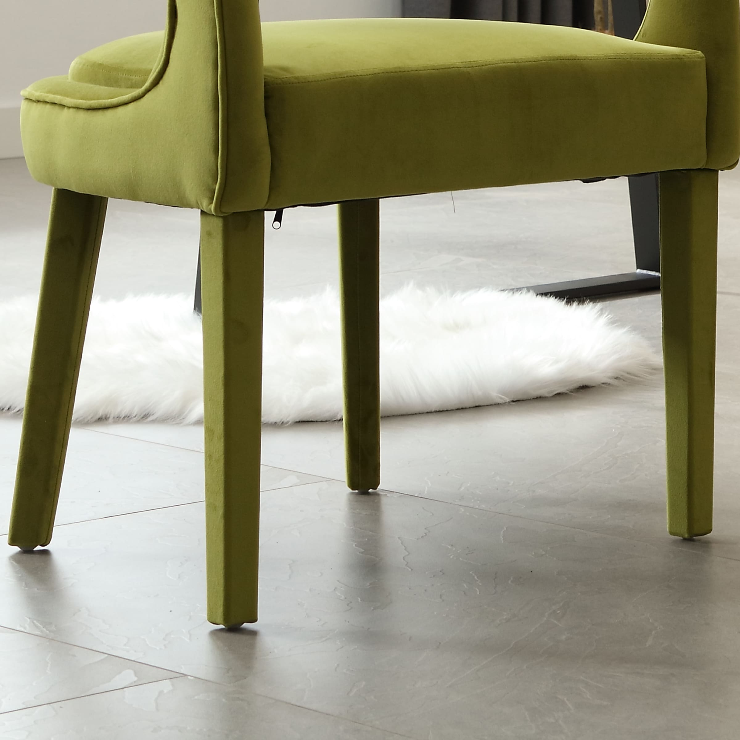 CHICAURA Modern Sloped Arms Chairs Set of 2 - 1944DC