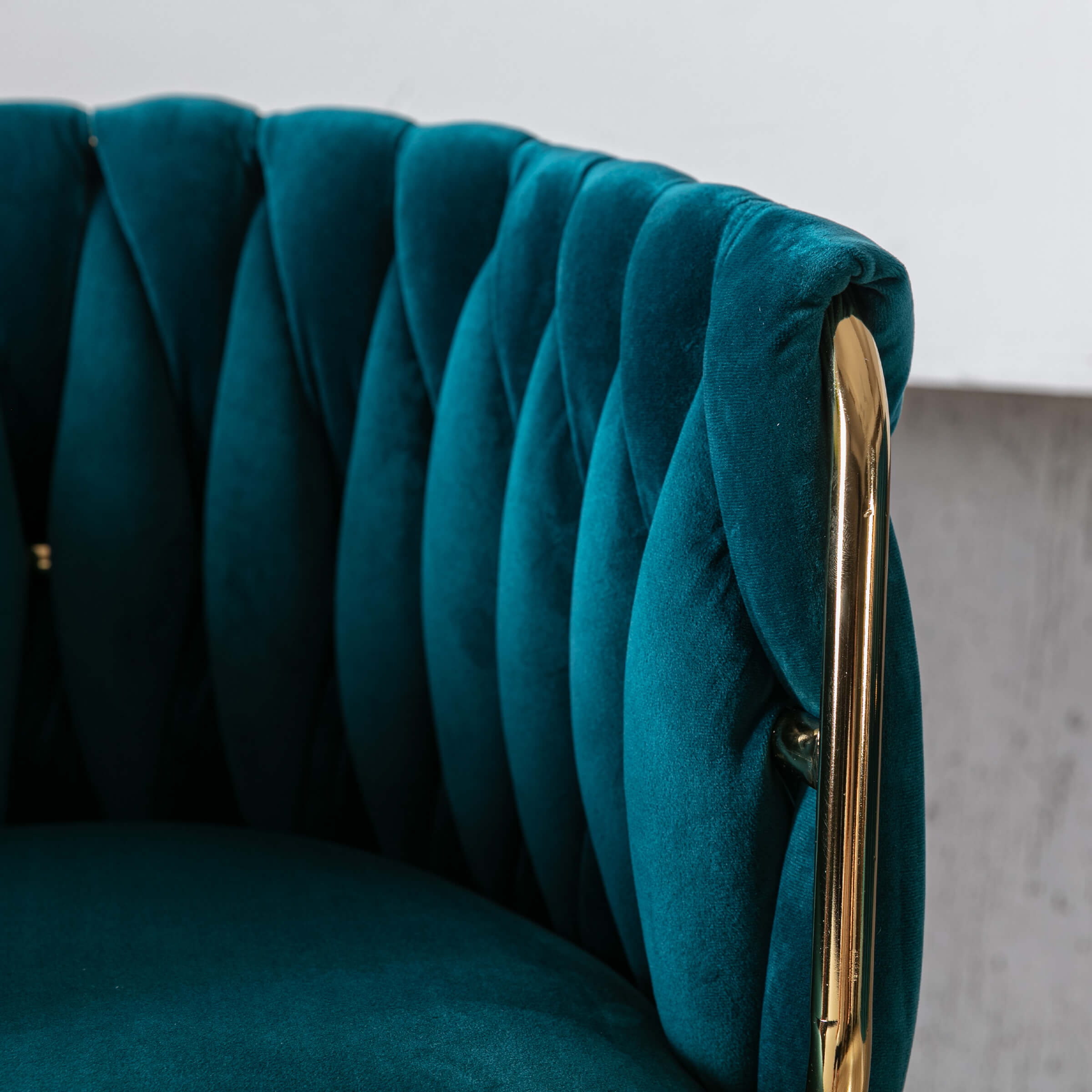 CHICAURA Swivel Gold Base Bar Stools Set of 2 - 6022AB