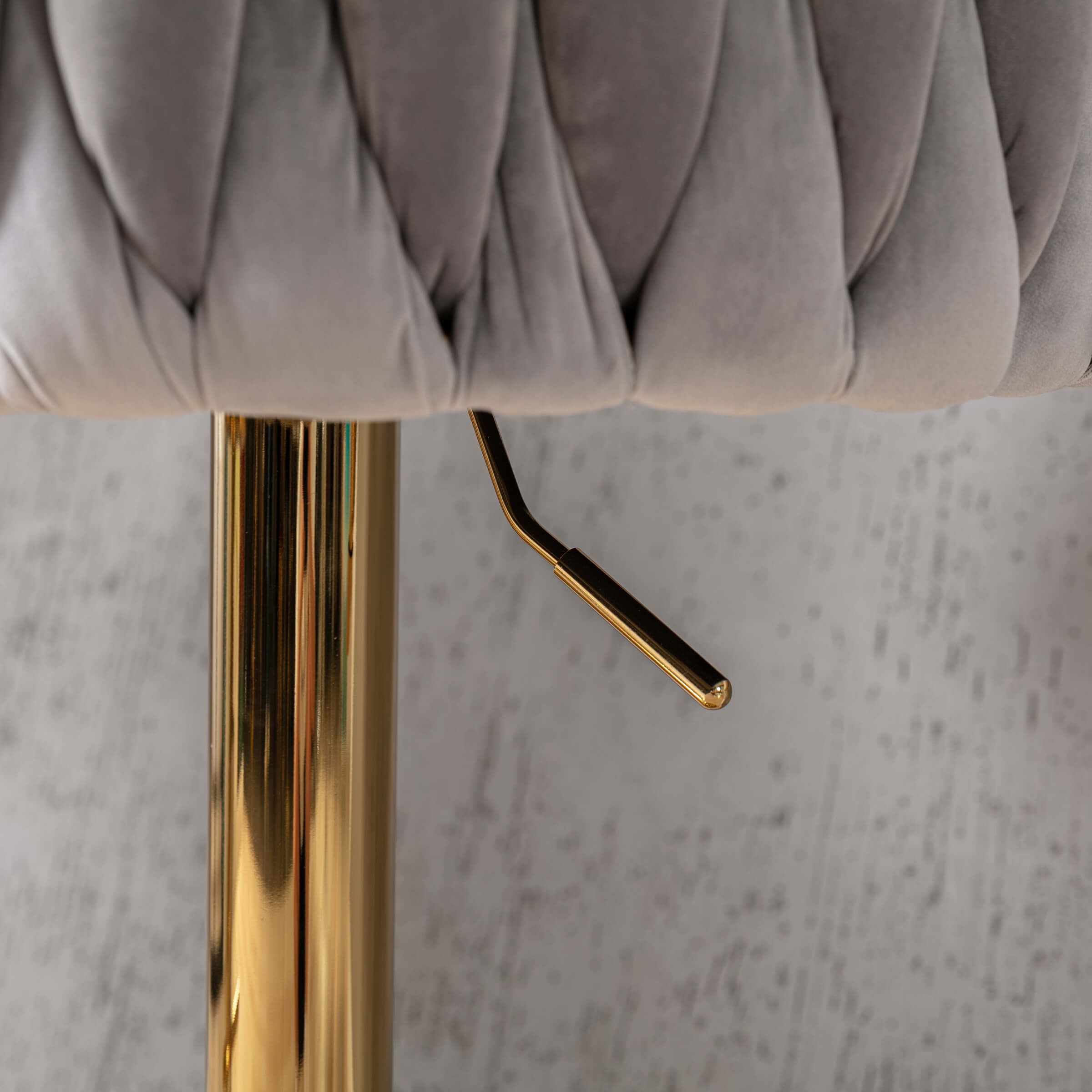 CHICAURA Swivel Gold Base Bar Stools Set of 2 - 6022AB