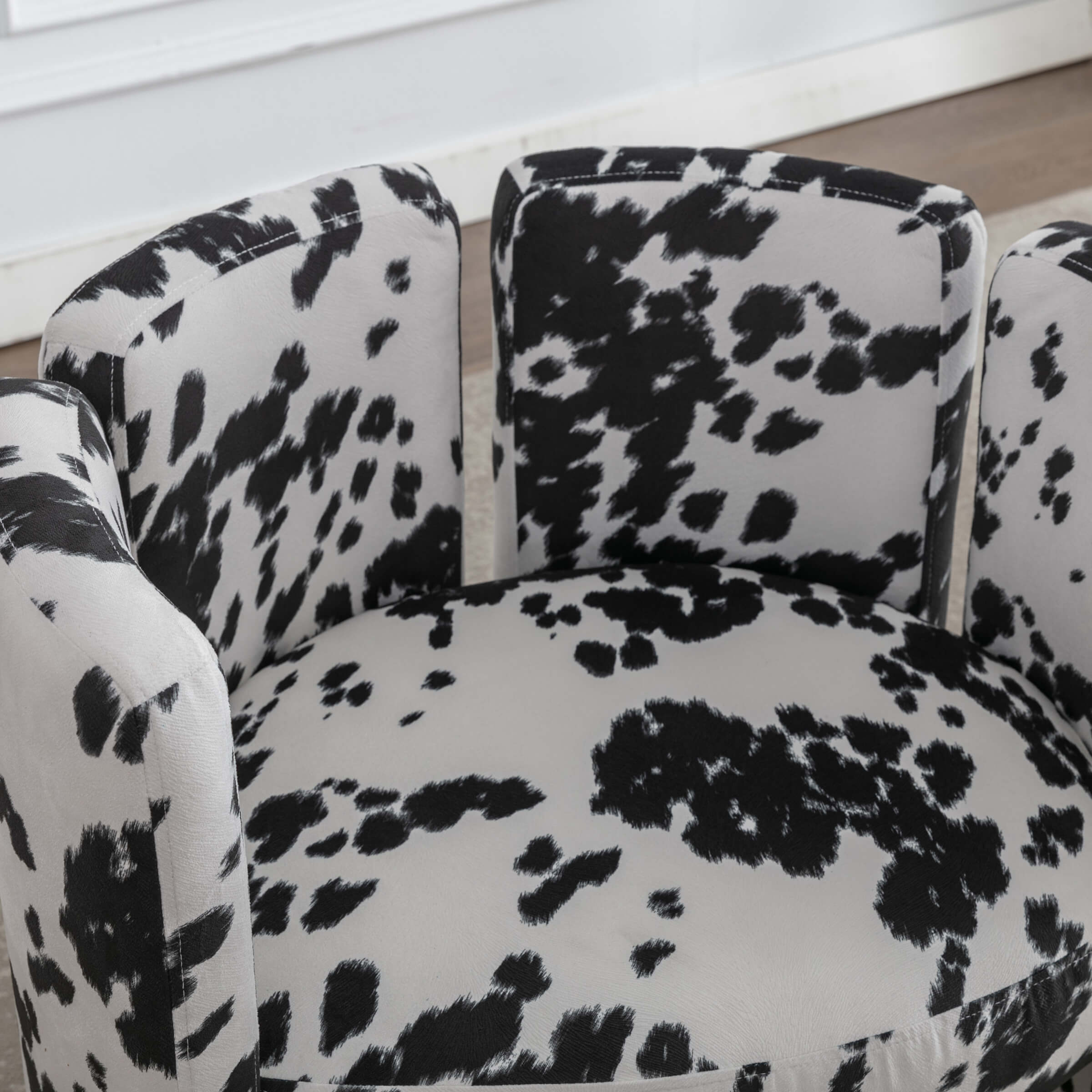 CHICAURA Modern Velvet Barrel Side Accent Chair 1 PCS - 3714AC