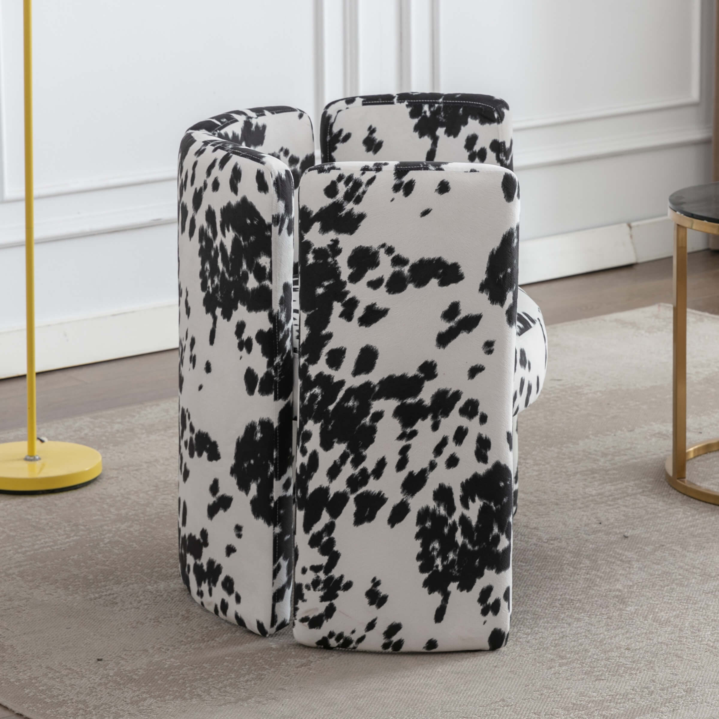 CHICAURA Modern Velvet Barrel Side Accent Chair 1 PCS - 3714AC