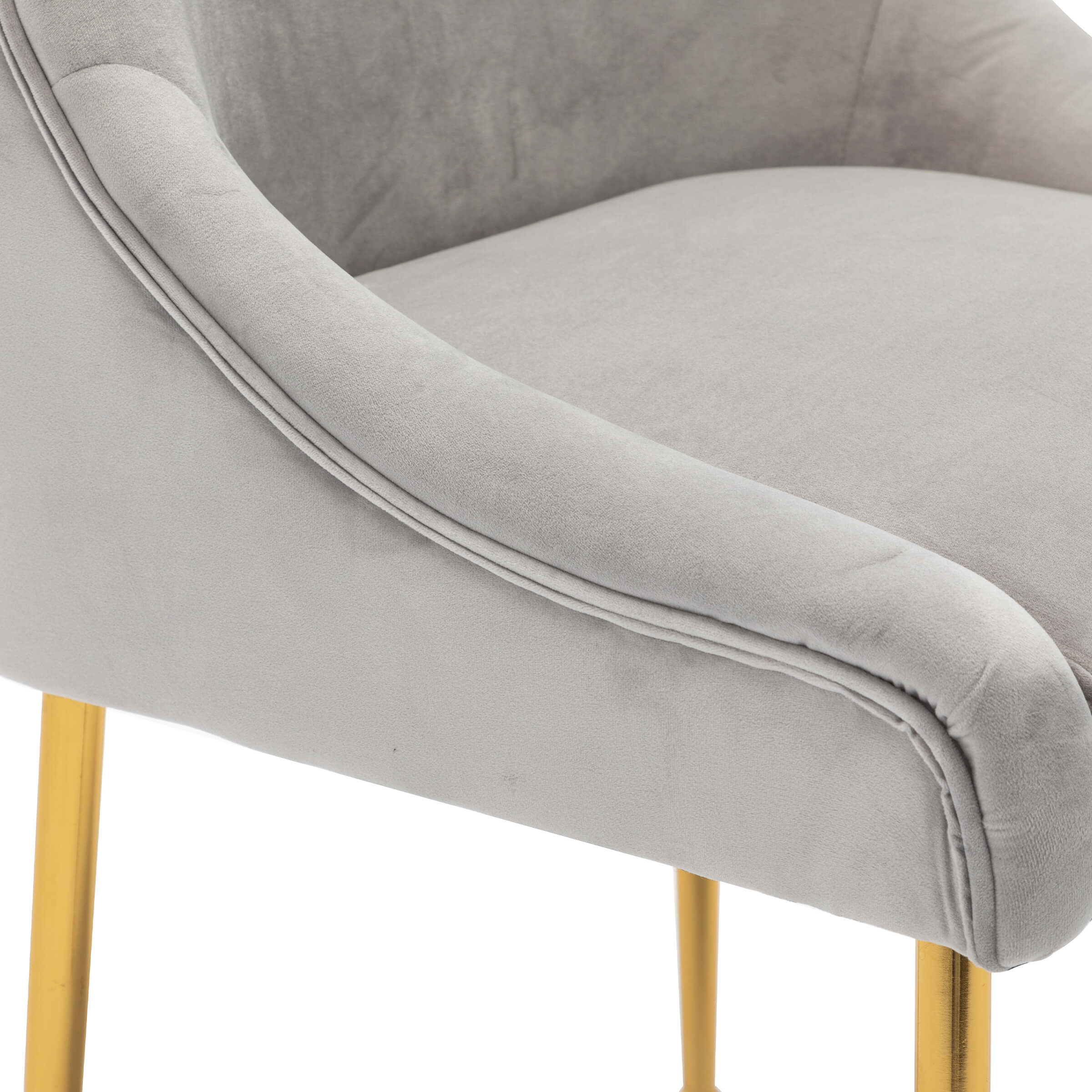 CHICAURA Modern Velvet Upholstered Dining Chairs Set of 2 - 1469DC