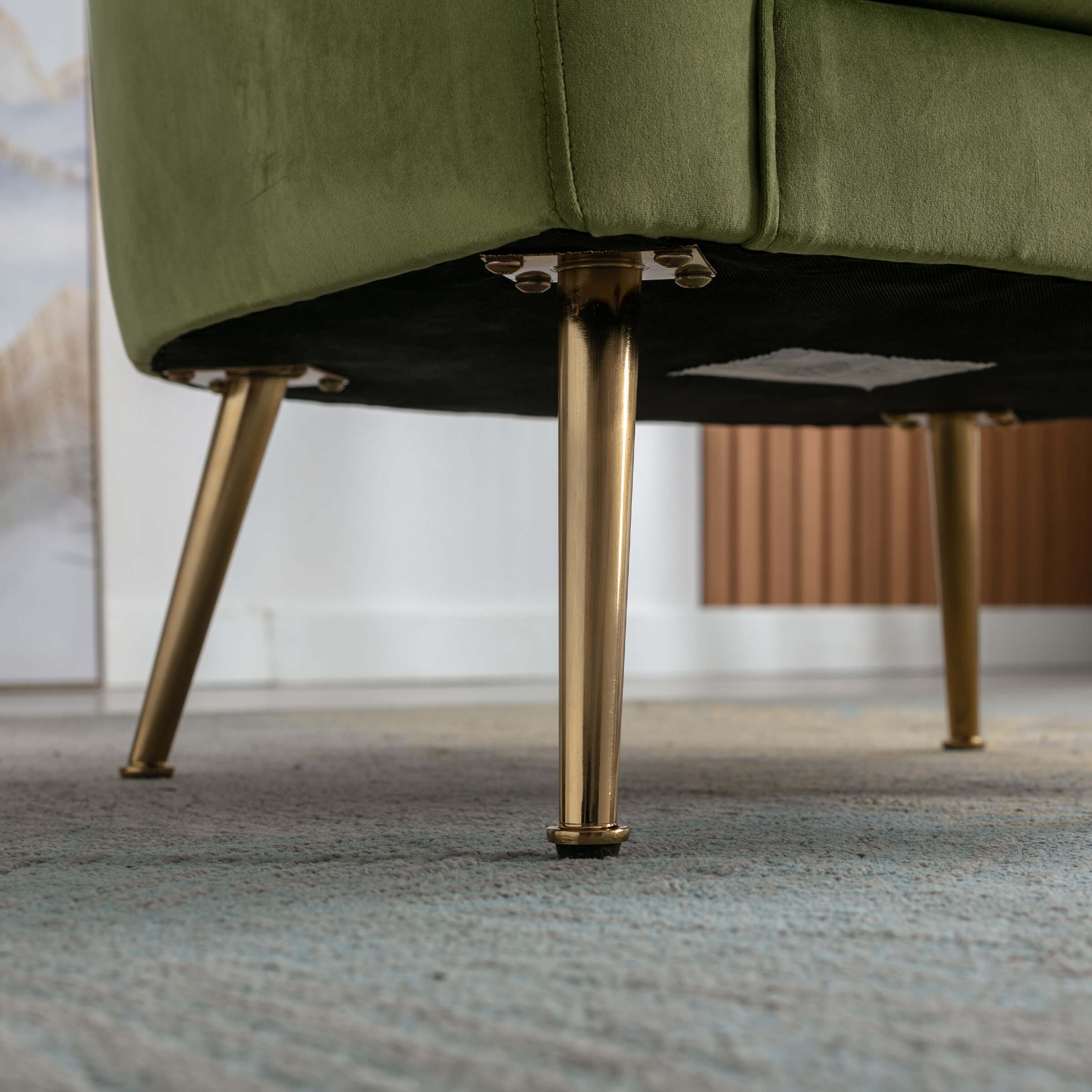 CHICAURA Upholstered Barrel Accent Chair 1 PCS - 8342AC