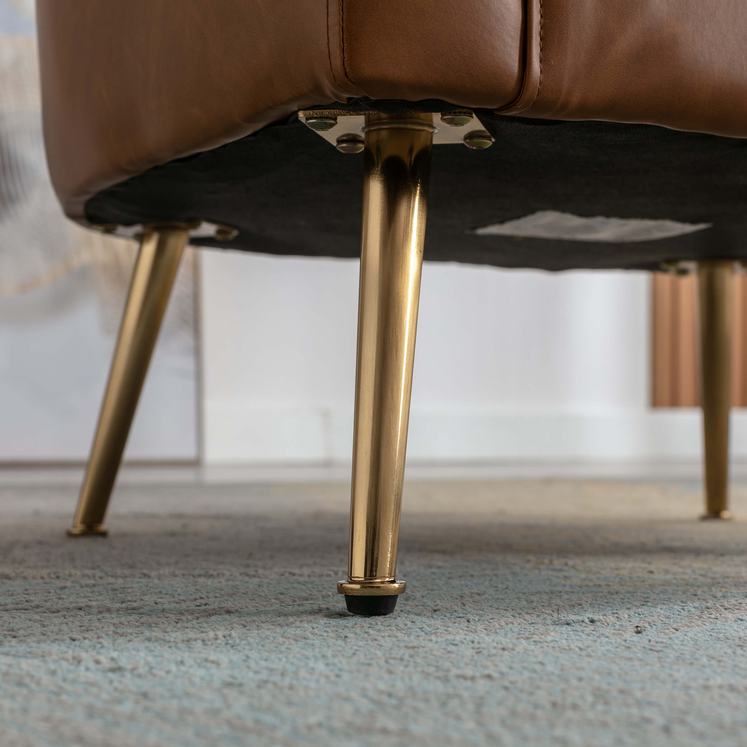 CHICAURA Upholstered Barrel Accent Chair 1 PCS - 8342AC