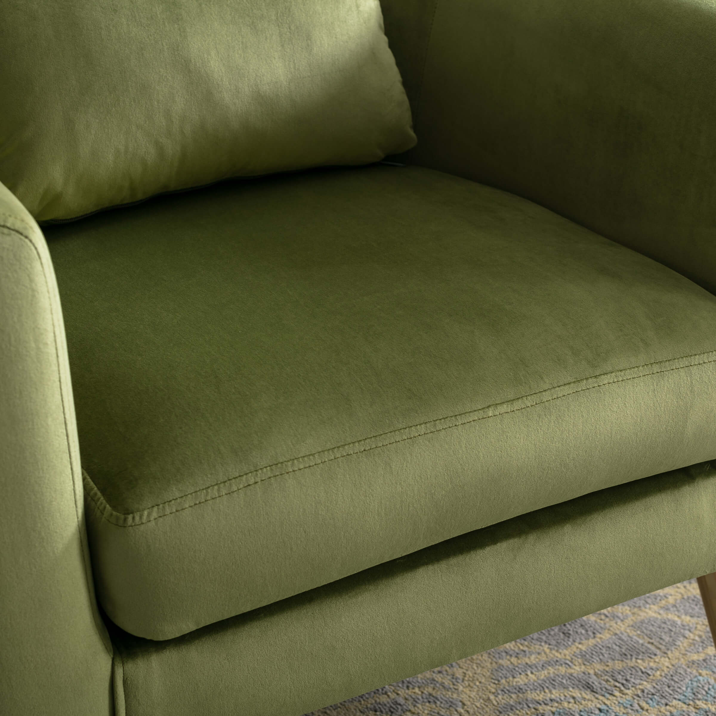 CHICAURA Upholstered Barrel Accent Chair 1 PCS - 8342AC