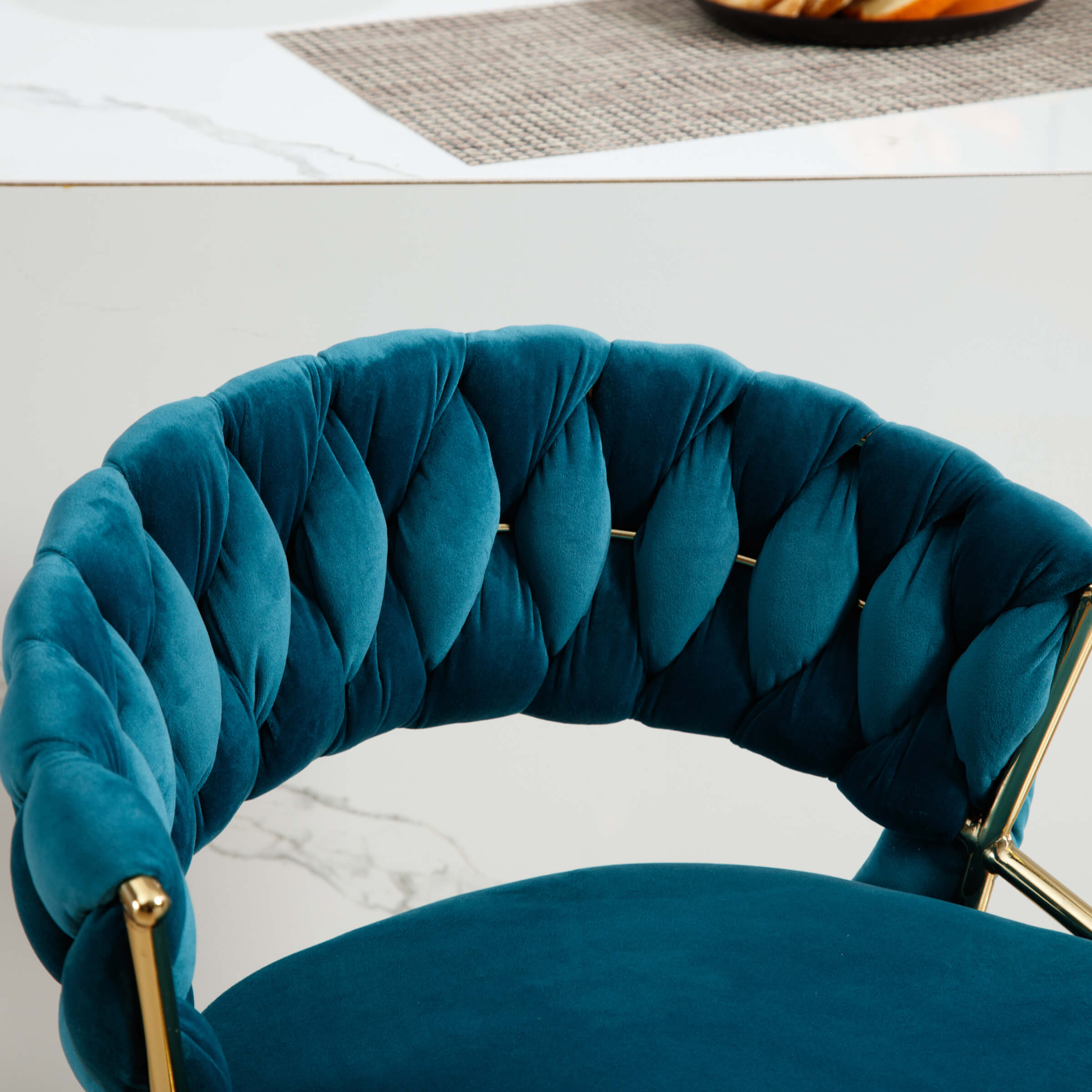 CHICAURA Woven Swivel Bar Stools Set of 2 - 1560AB