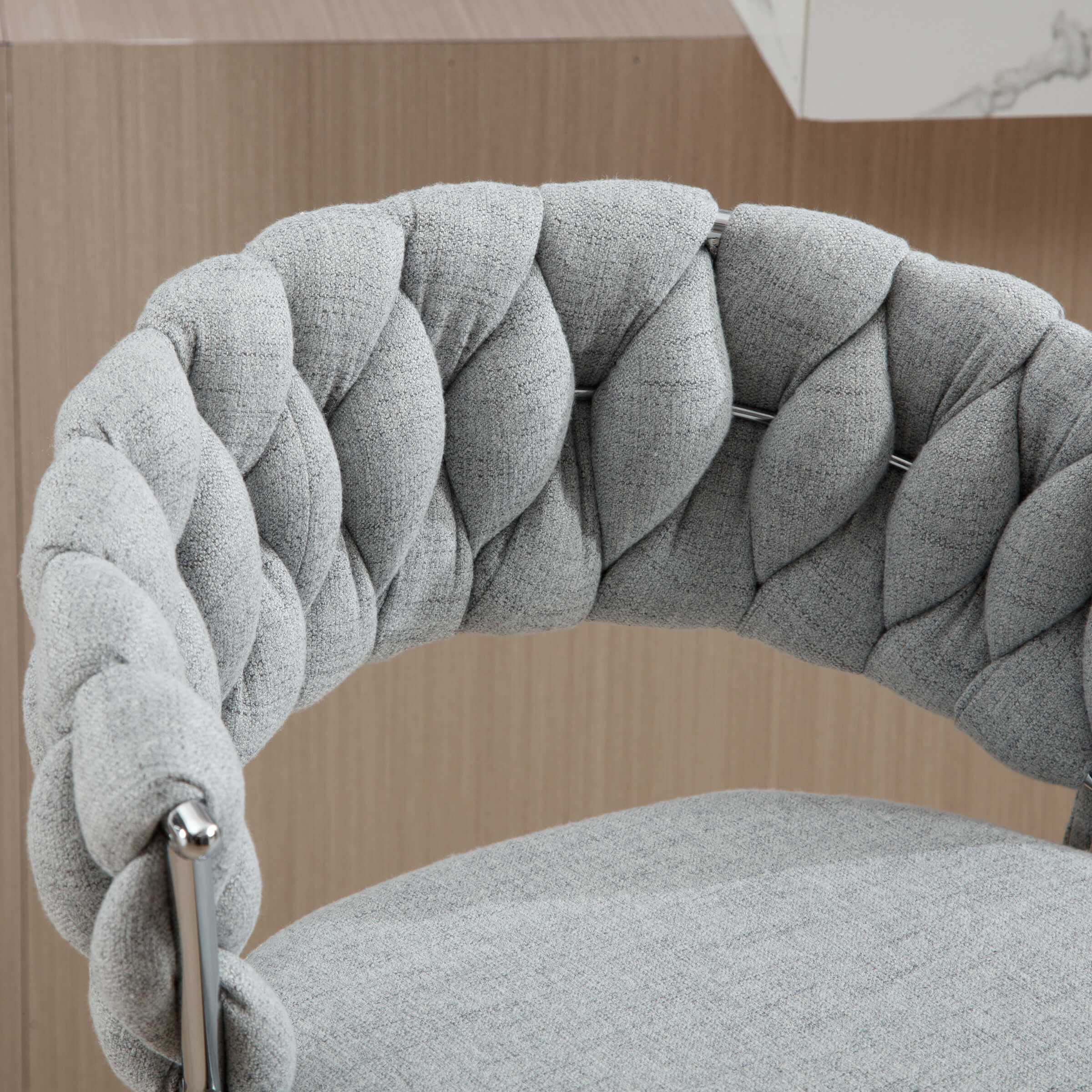 CHICAURA Woven Swivel Bar Stools Set of 2 - 1560AB