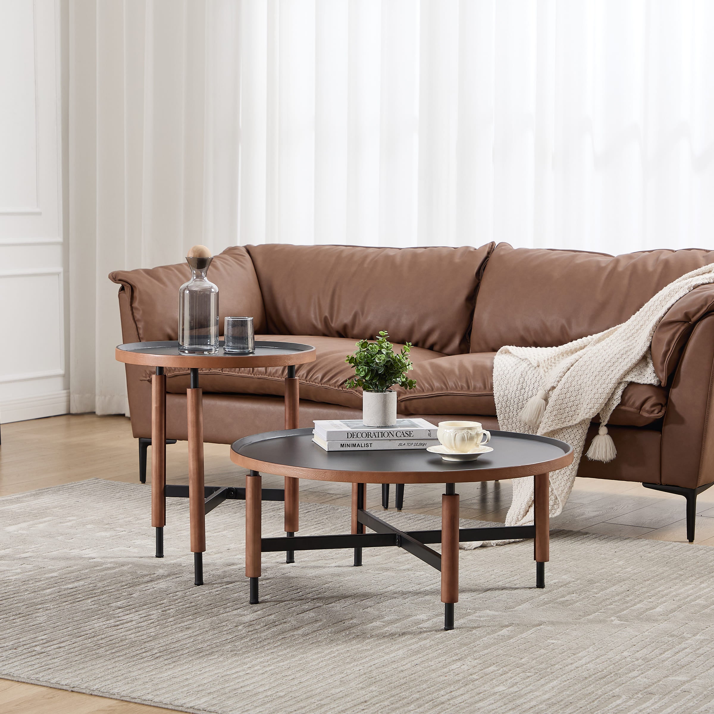 CIMOTA 20" Round End Table - 23184ST & 23183CT