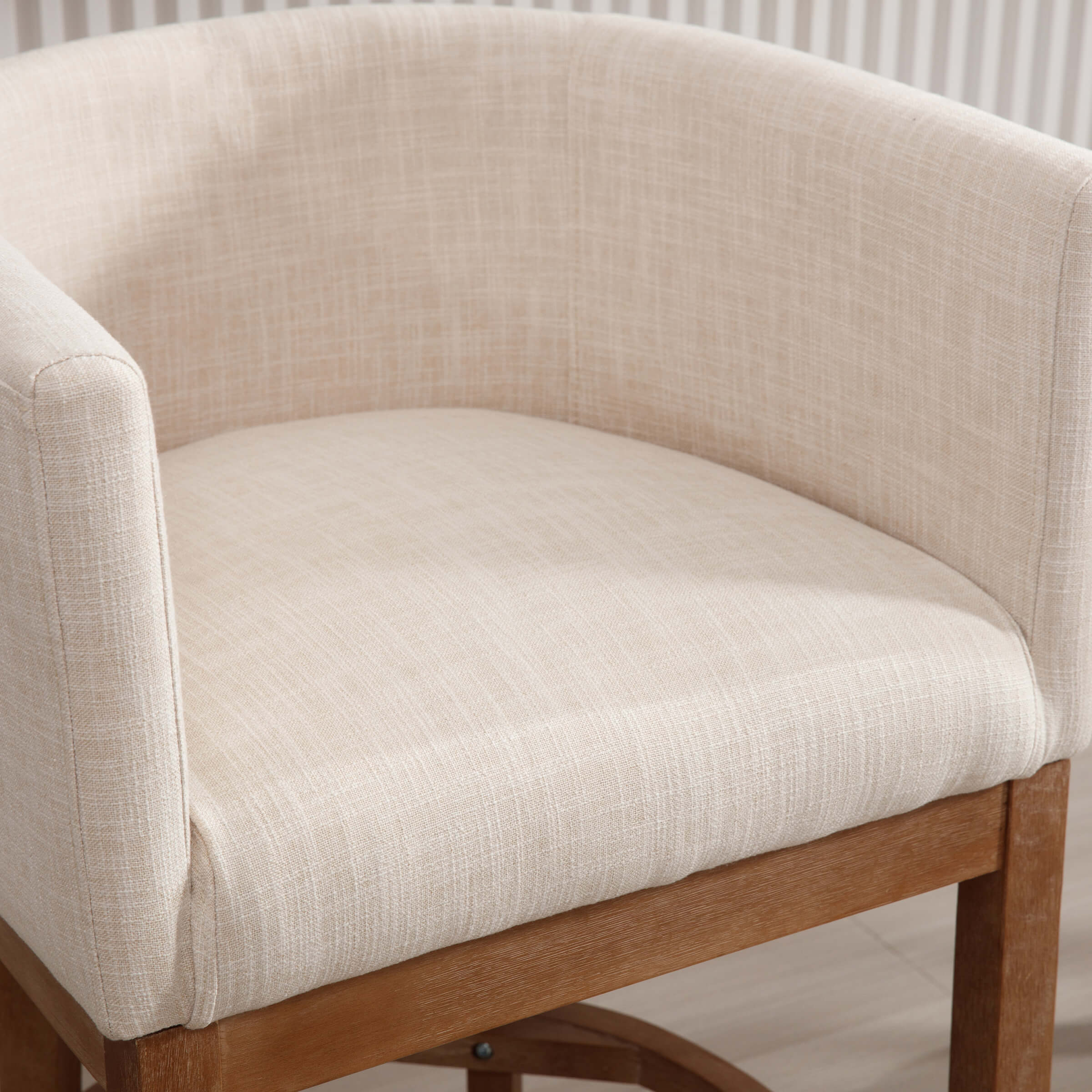 26.75"H Linen Counter Stool 1 PCS - 2004CS