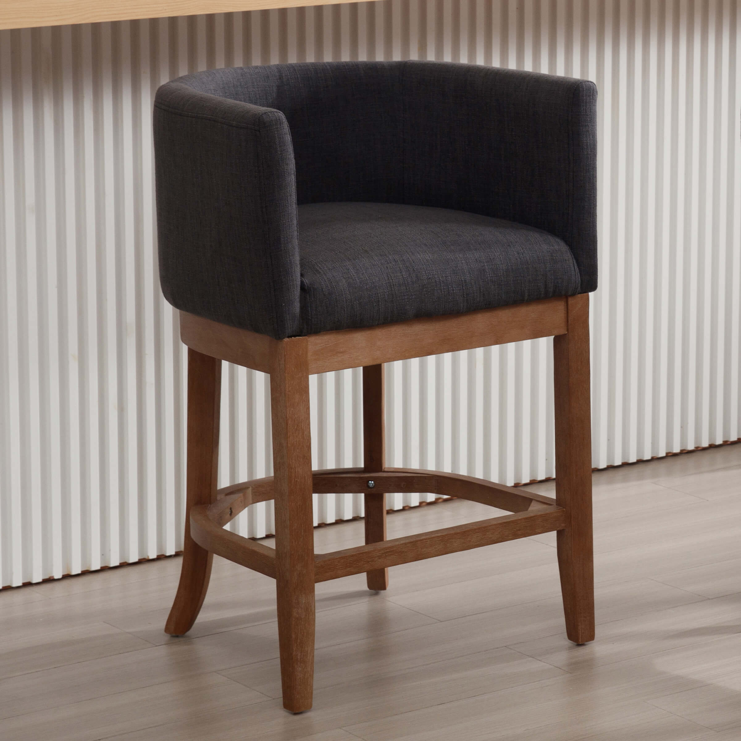 26.75"H Linen Counter Stool 1 PCS - 2004CS