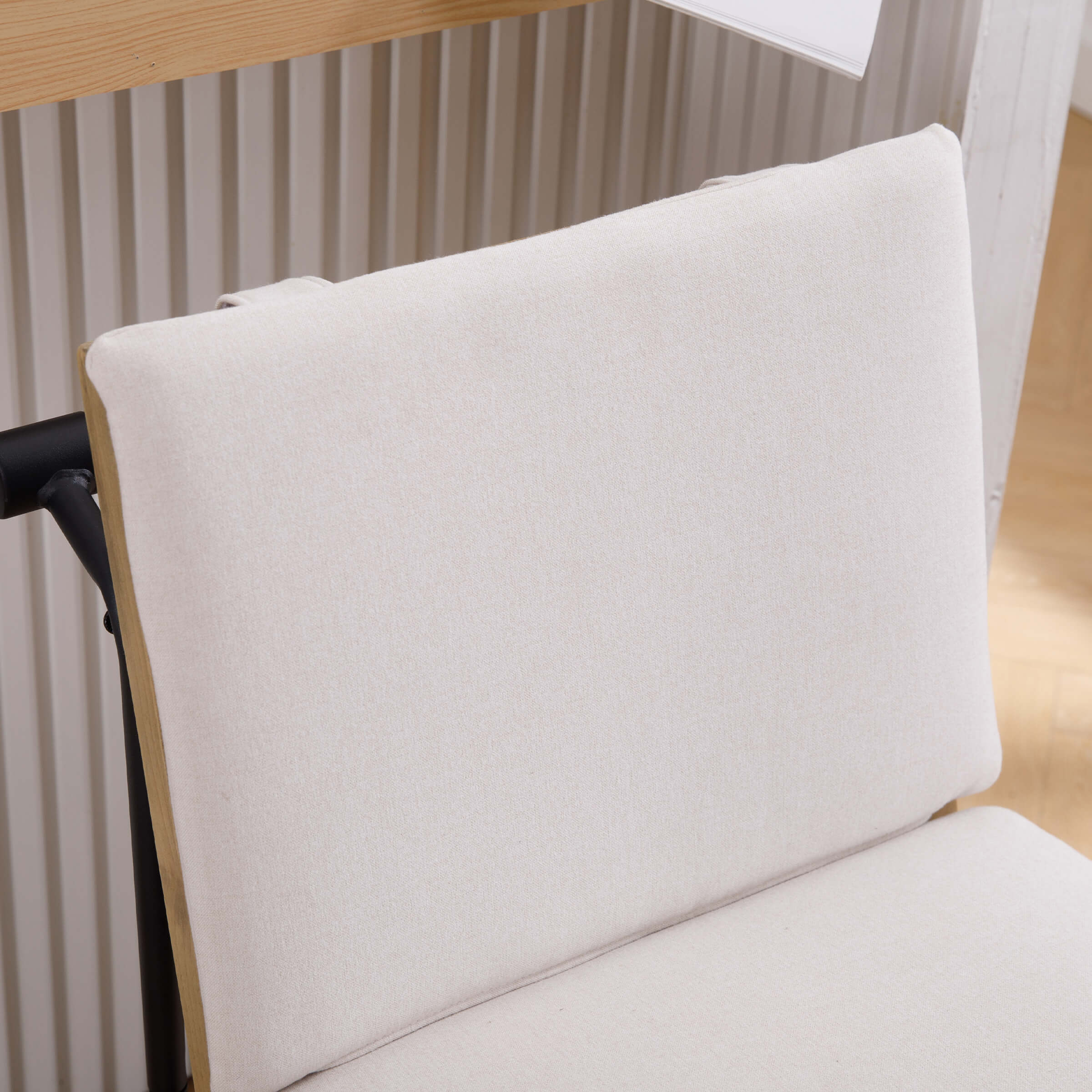 CIMOTA 26"H Removable Cushion Counter Height Stools with Metal Legs Set of 2 - 5734CS