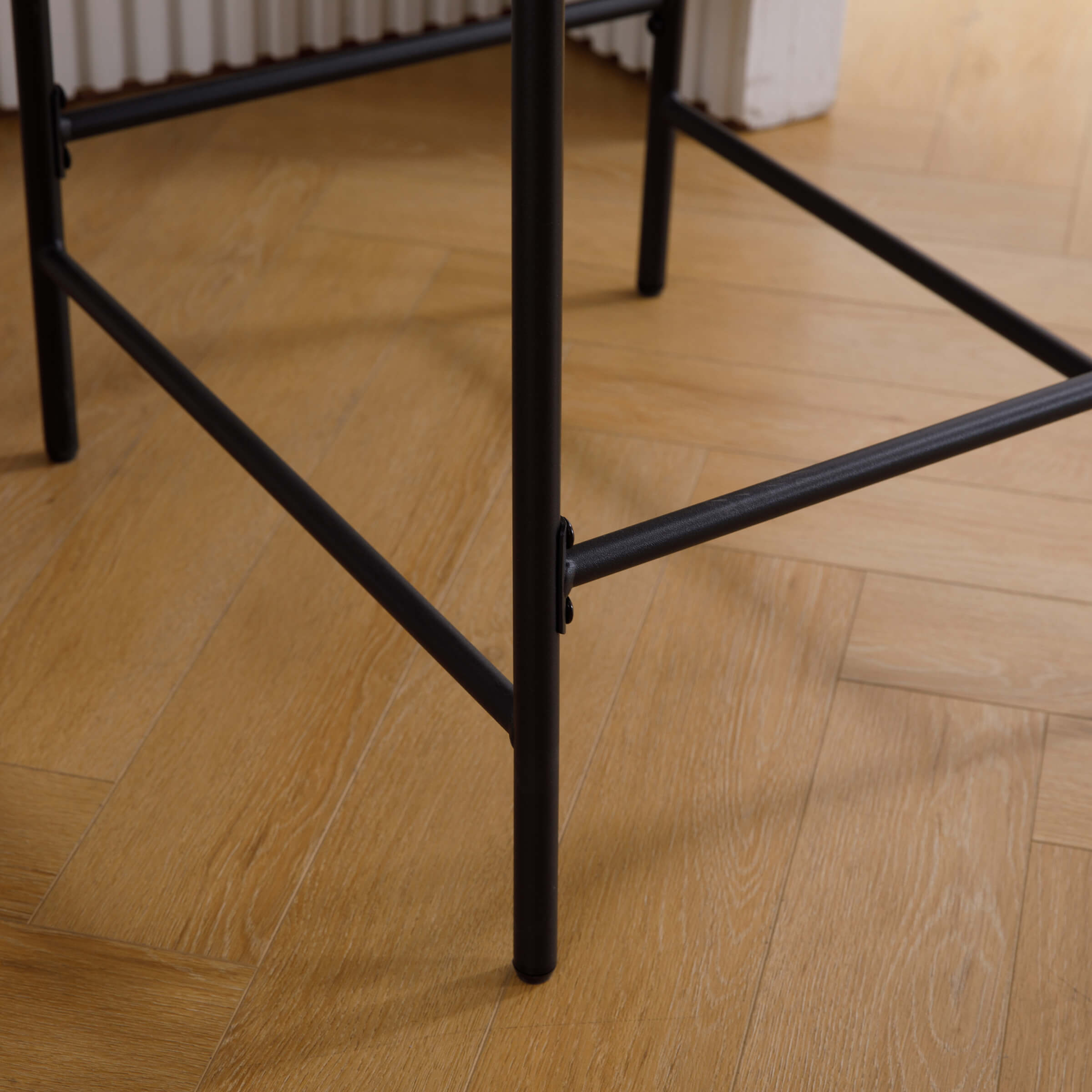 CIMOTA 26"H Removable Cushion Counter Height Stools with Metal Legs Set of 2 - 5734CS