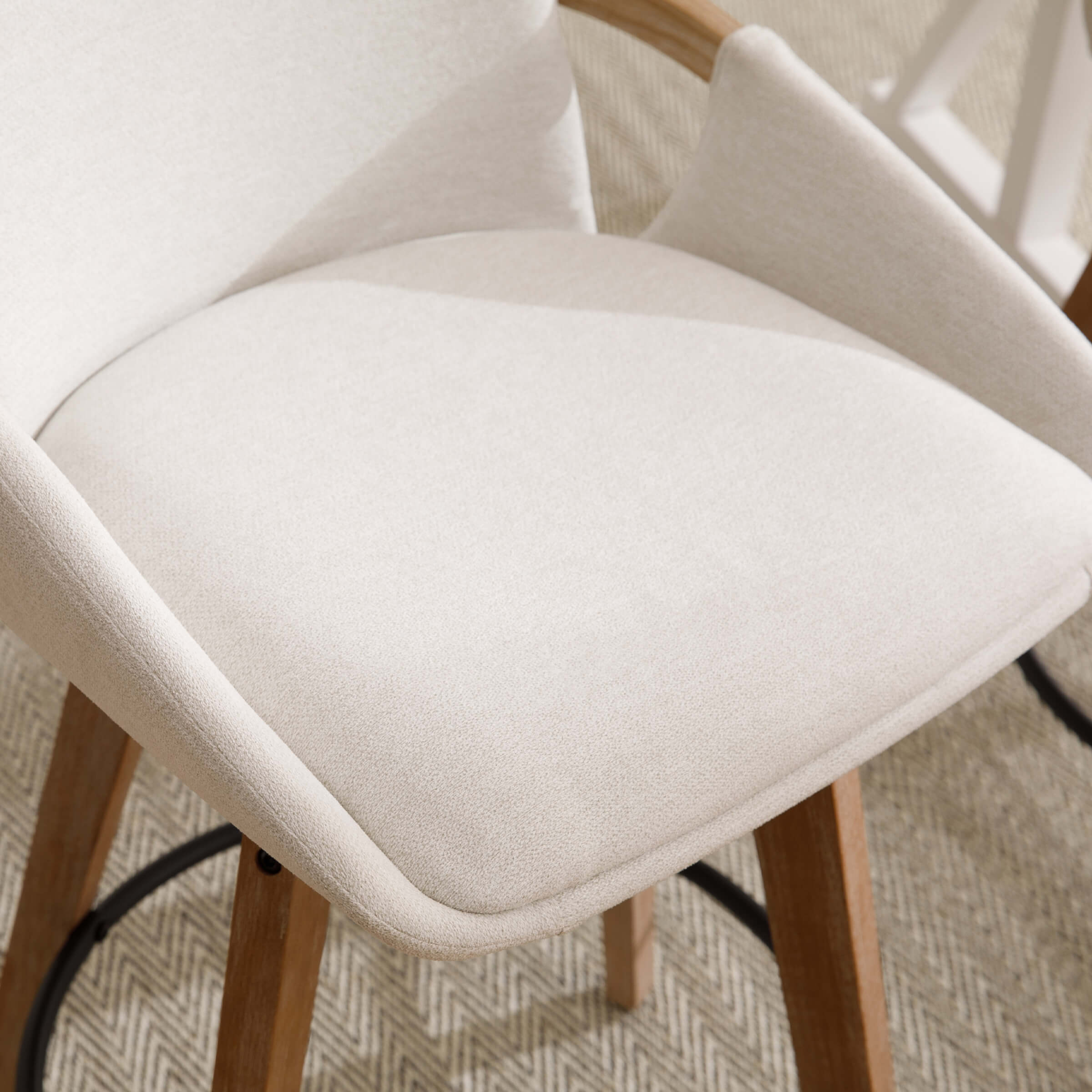 CIMOTA 26"H Swivel Curved Back Counter Stools Set of 2 - 3088CS