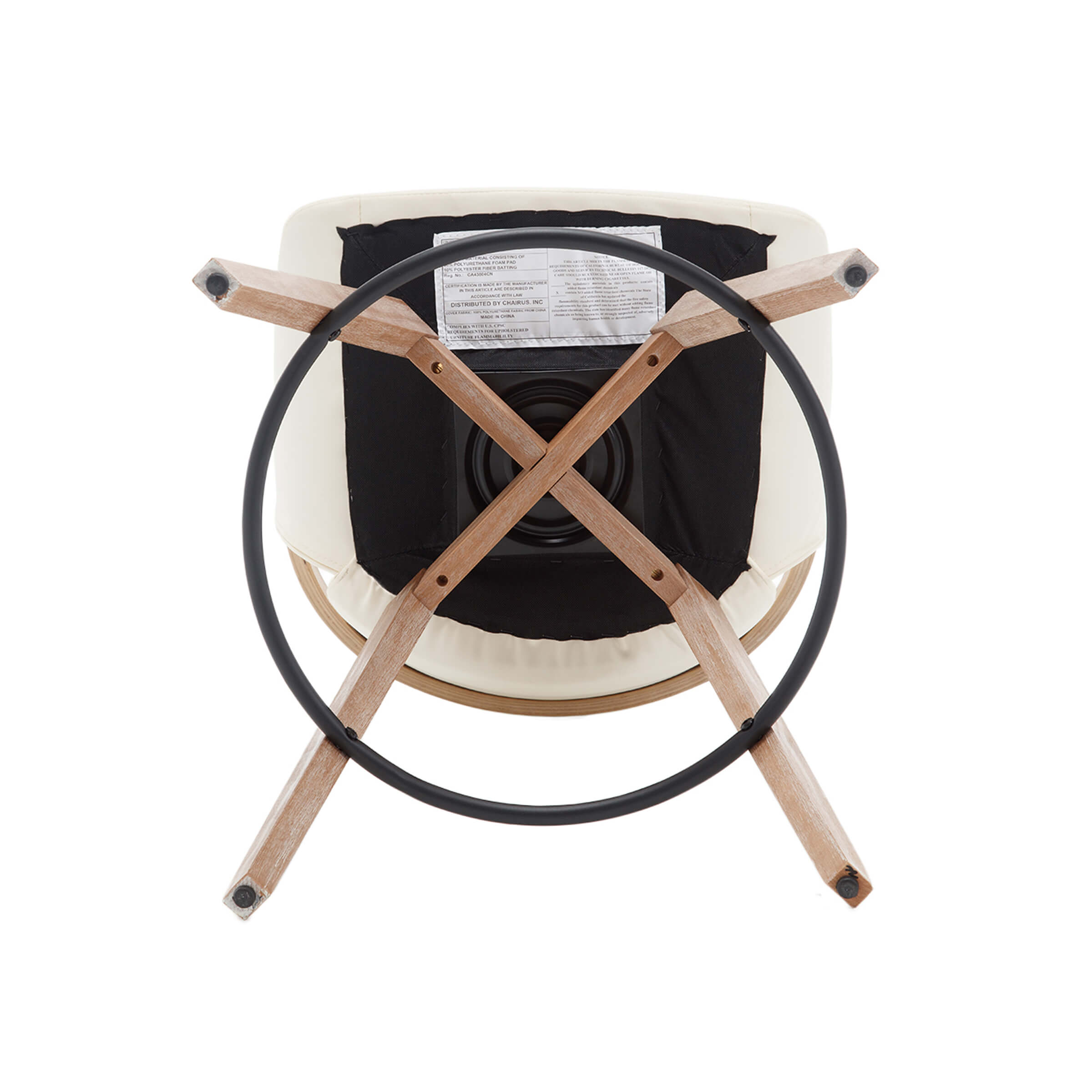 CIMOTA 26"H Swivel Curved Back Counter Stools Set of 2 - 3088CS