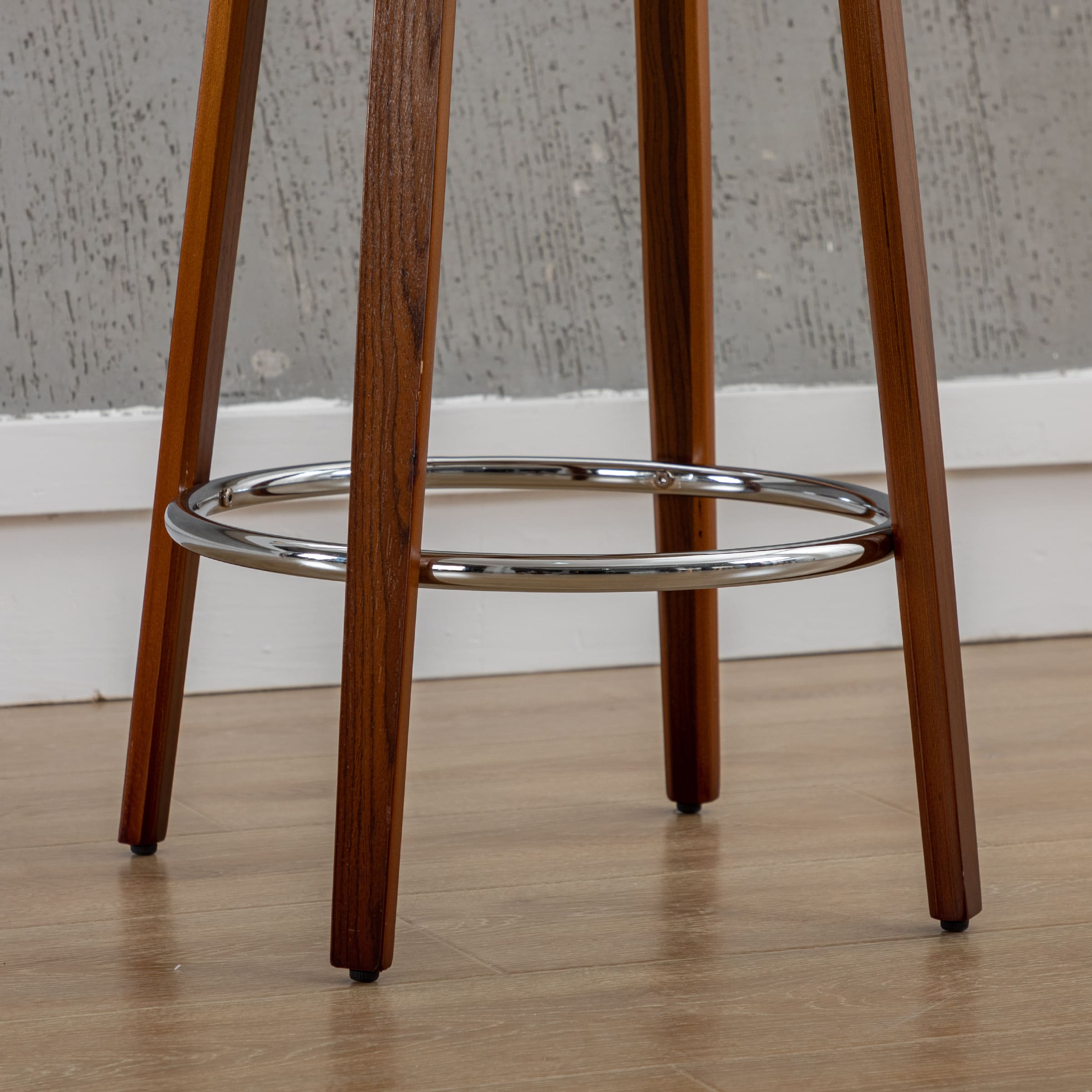 VESCASA 26"H Barrel Backrest Counter Height Stools Set of 2 - 2109CS