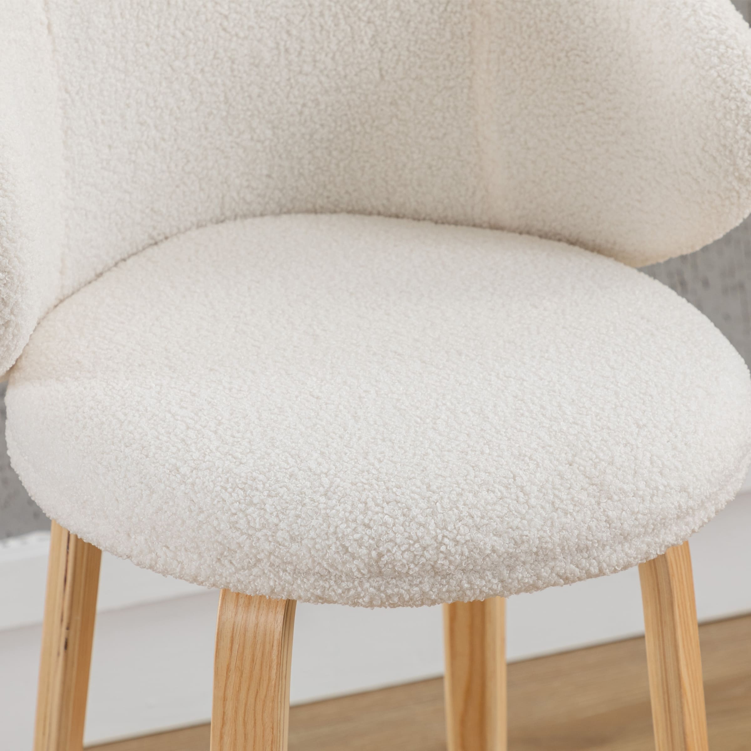 VESCASA 26"H Barrel Backrest Counter Height Stools Set of 2 - 2109CS