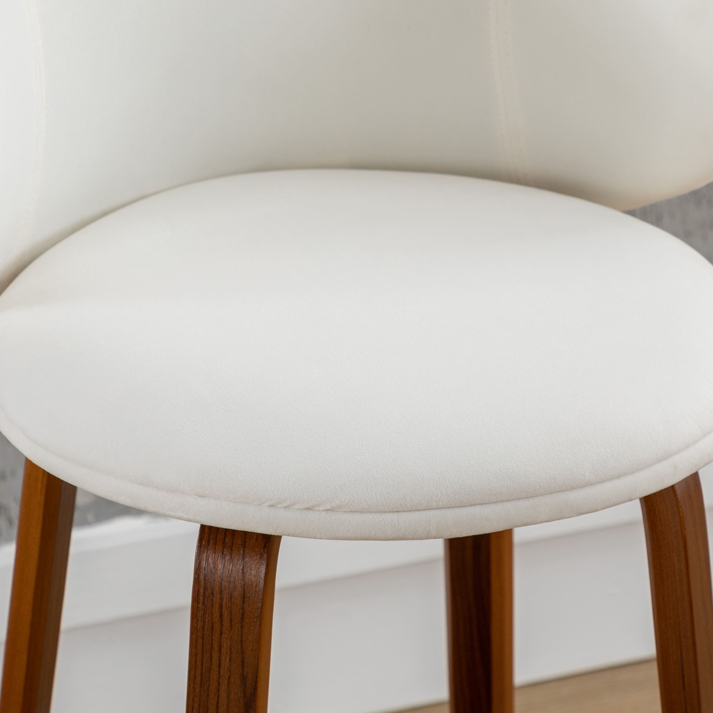 VESCASA 26"H Barrel Backrest Counter Height Stools Set of 2 - 2109CS