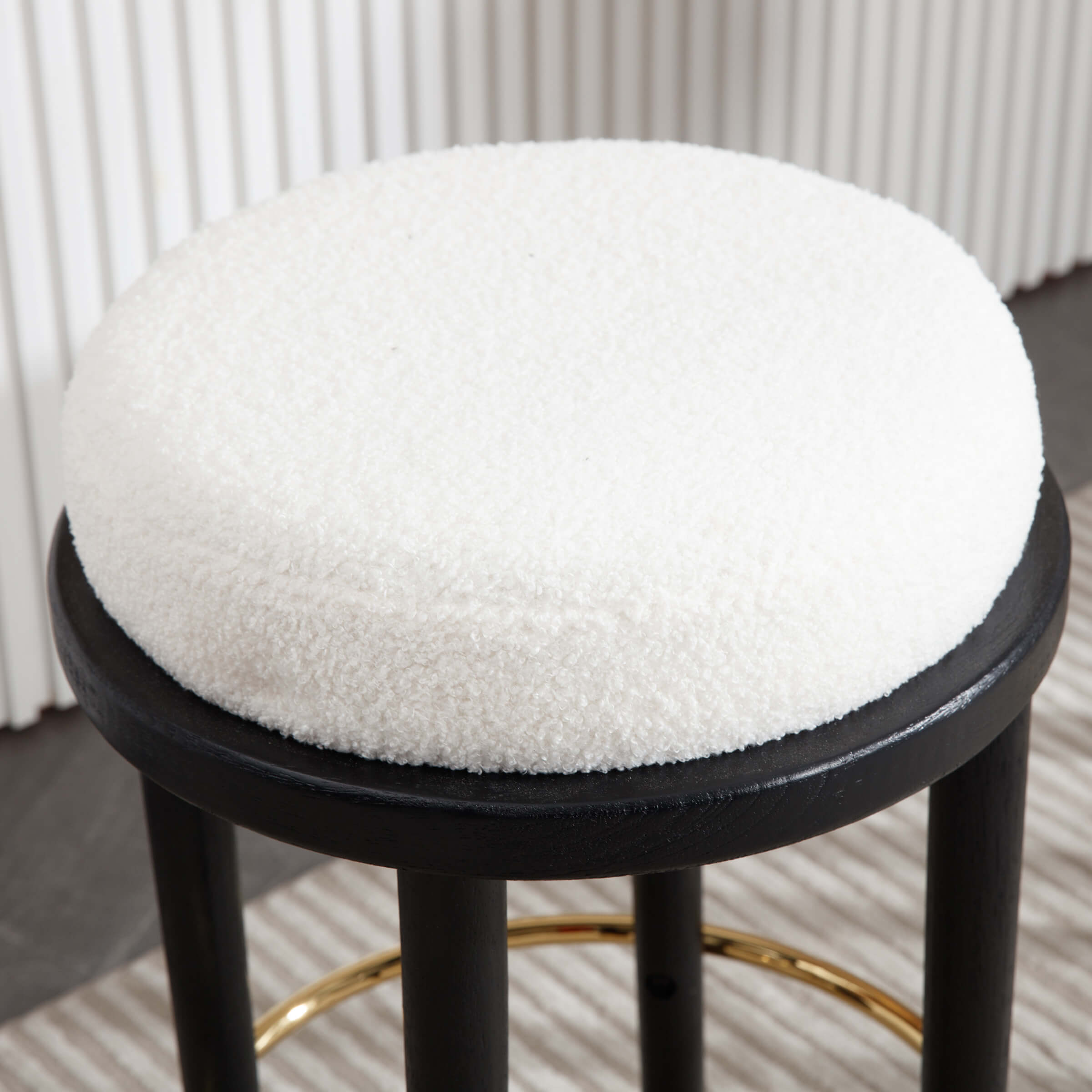 CIMOTA 26"H Backless Round Counter Stools Set of 2- 5783CS