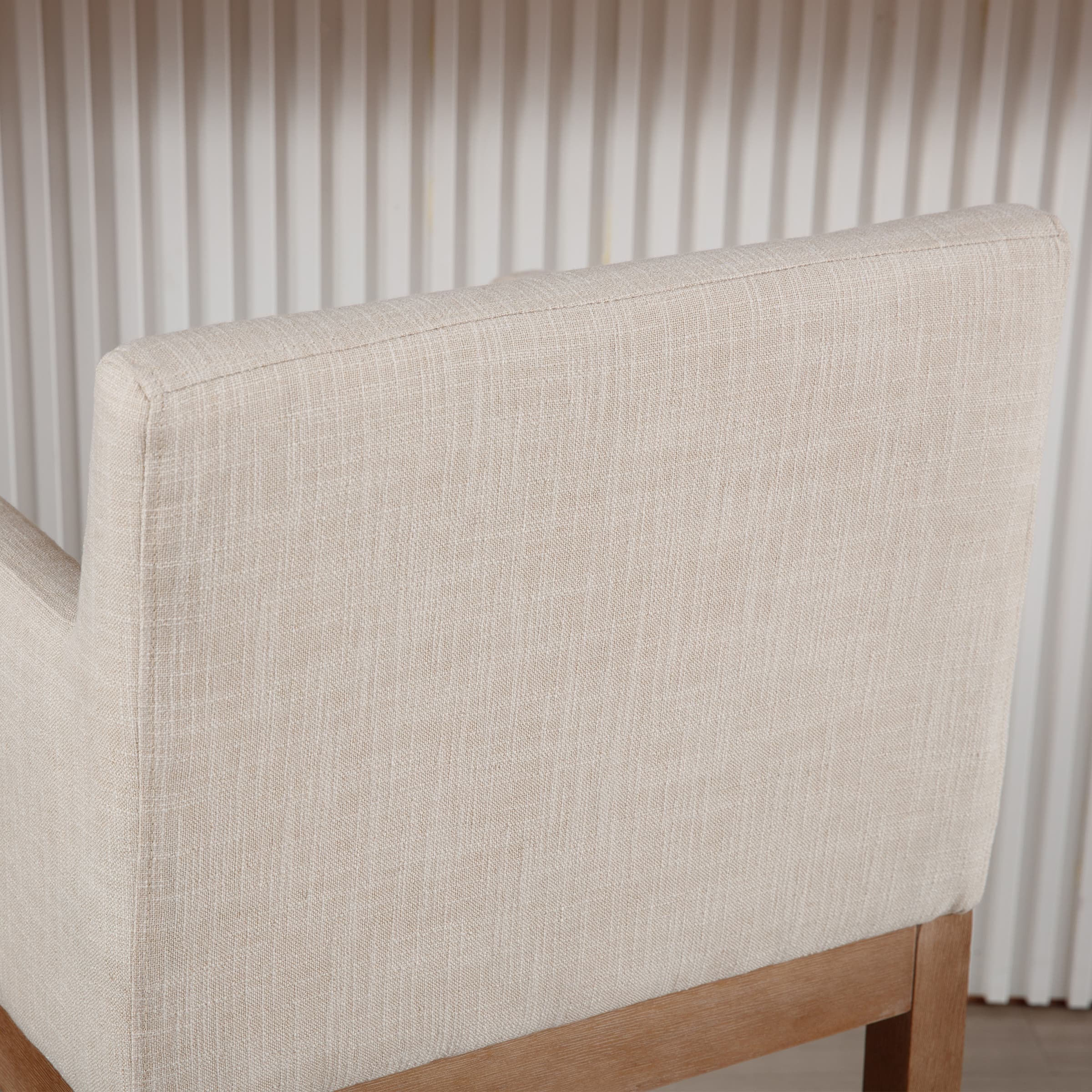 CIMOTA 26"H Wood Counter Stools with Arms Set of 2 - 2003CS